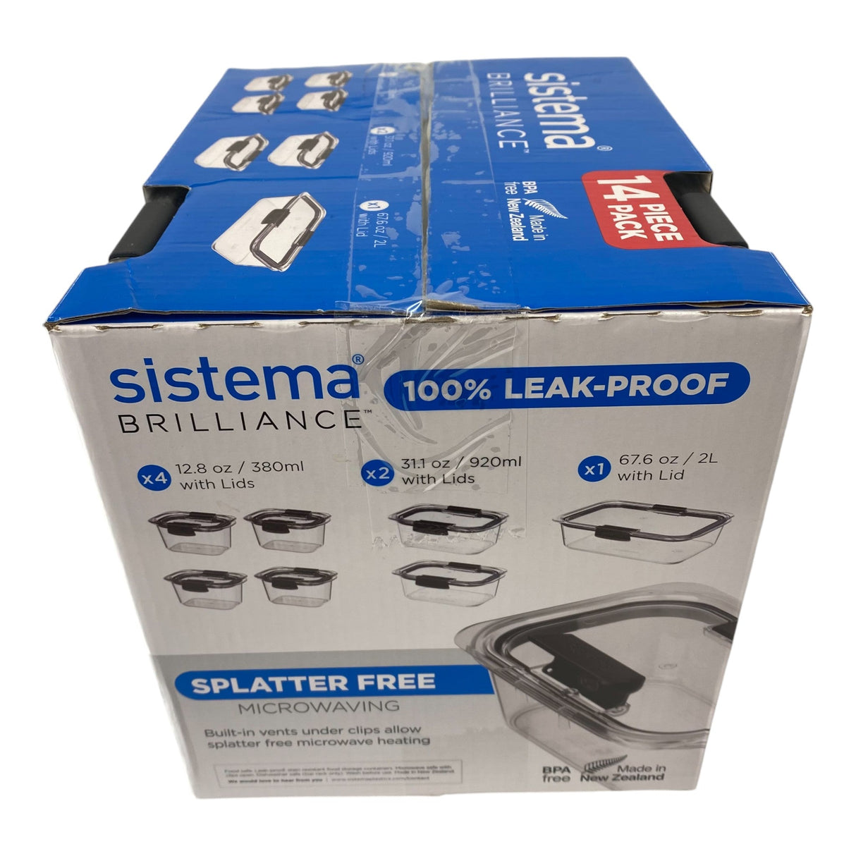 Sistema 14 Piece Set Brilliance Food Storage Container