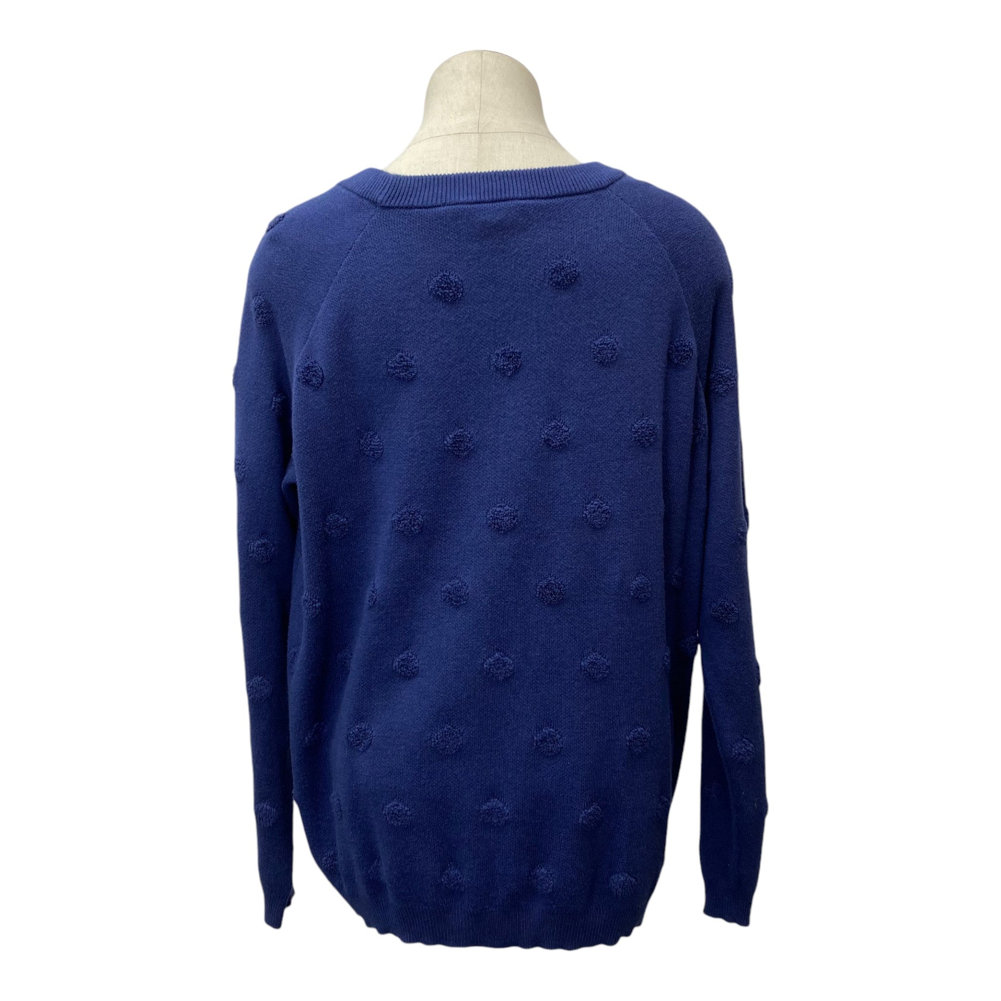 Leo & Nicole Women's Regular Fit Polka Dot Sweater - XL