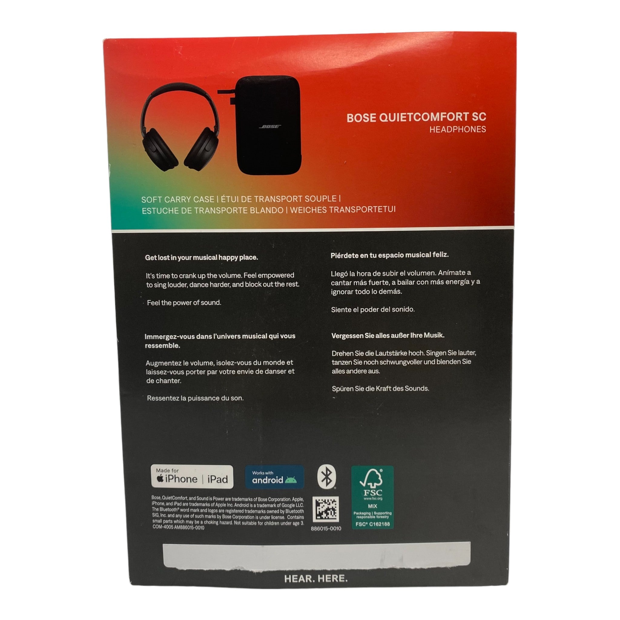 Bose QuietComfort Wireless SC Noise Cancelling Headphones