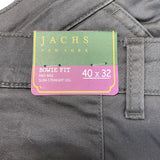 Jachs Men's Bowie Fit Mid-Rise Stretch Slim Straight Leg Pants - Size 40x32