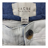 Jachs Men's Bowie Fit Mid-Rise Stretch Slim Straight Leg Pants - Size 40x32