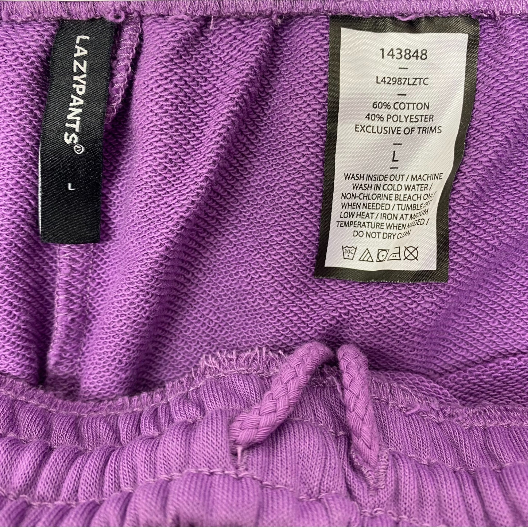 LazyPants Women's High Rise Sweat Shorts SIZE - Large