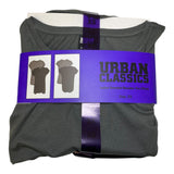 Urban Classics 2x Ladies Extended Shoulder Tee - Black & Grey