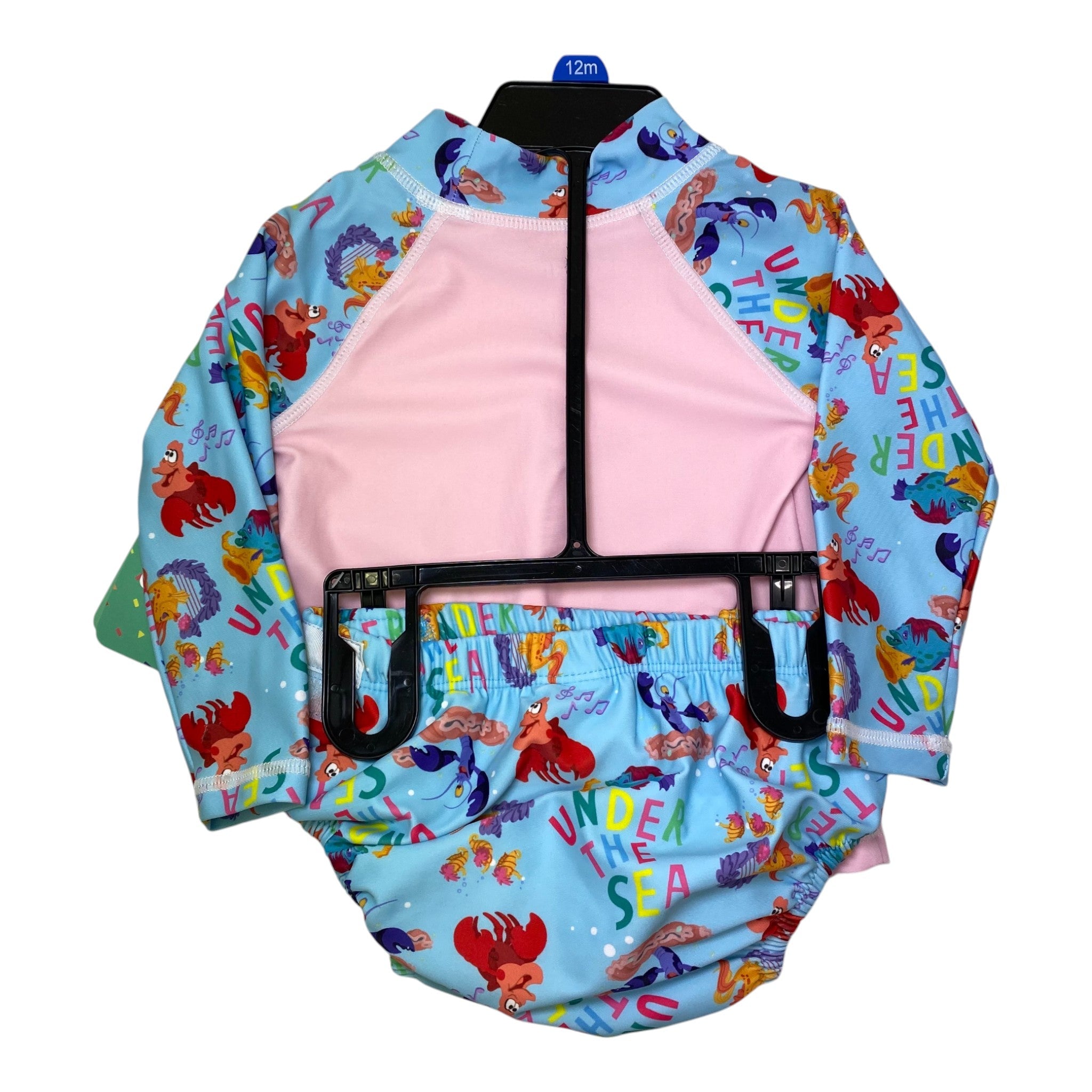 Disney Girls The Little Mermaid 2 Piece Swim Set - Size 0/6-12M