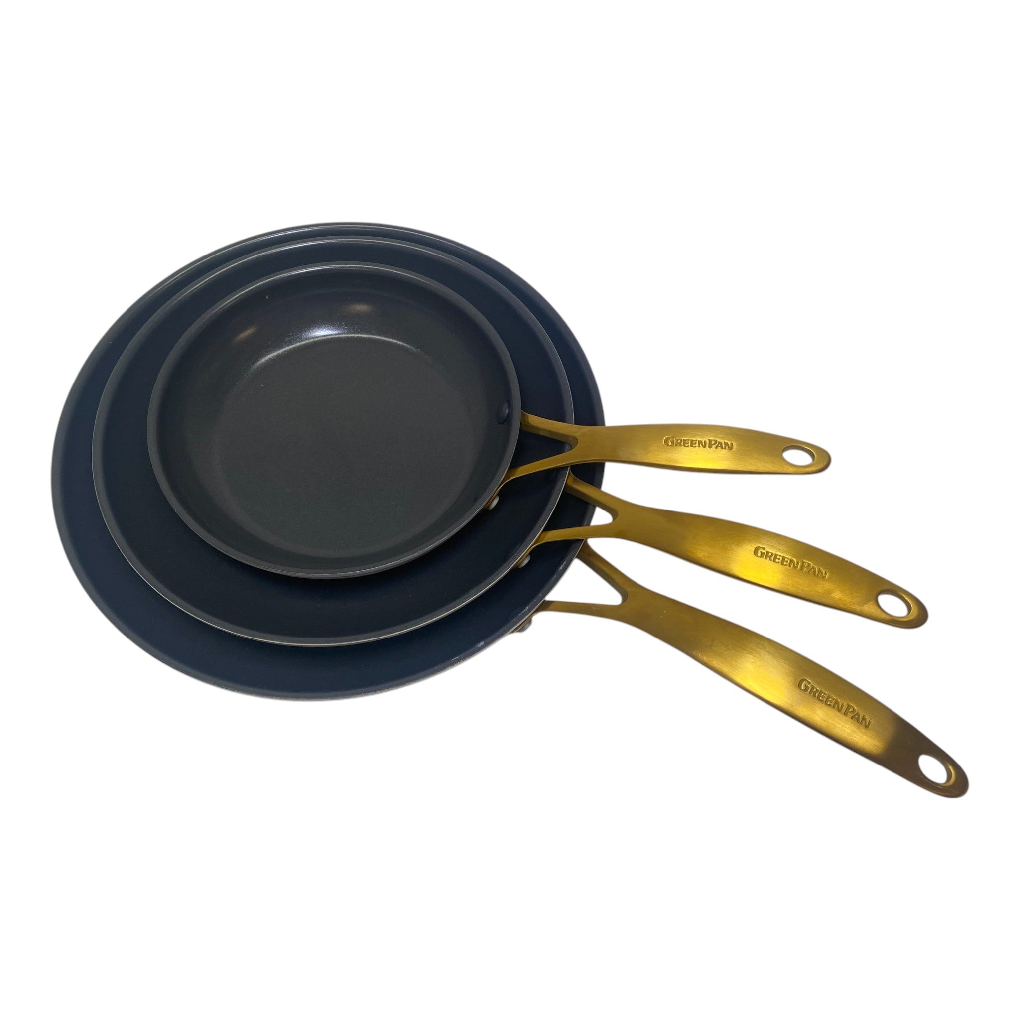 GreenPan Jewel Pro Ceramic Non-Stick 3-piece Fry Pan Set
