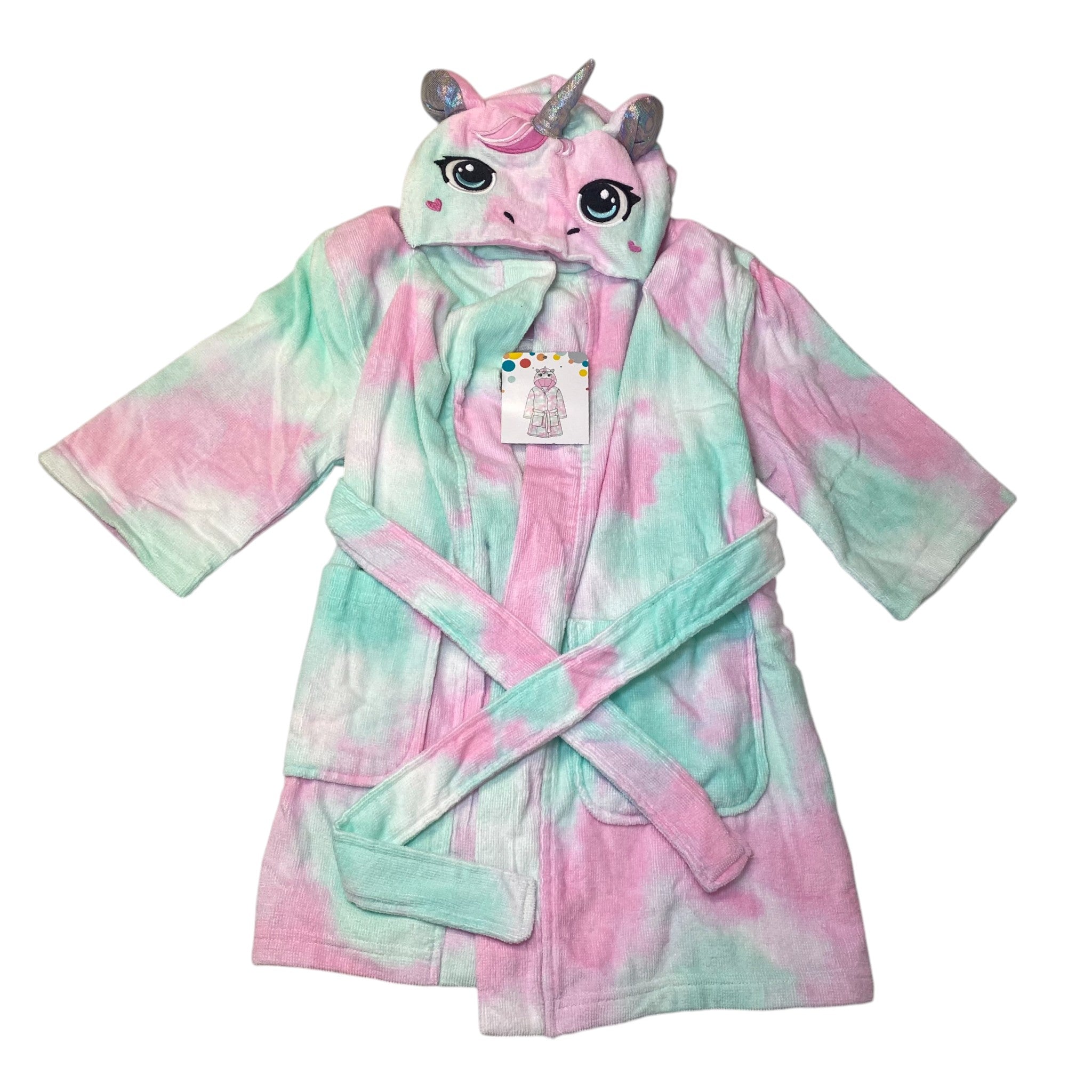 Saint Eve Swim Girls Unicorn Tie Dye Youth Beach Cover Up
