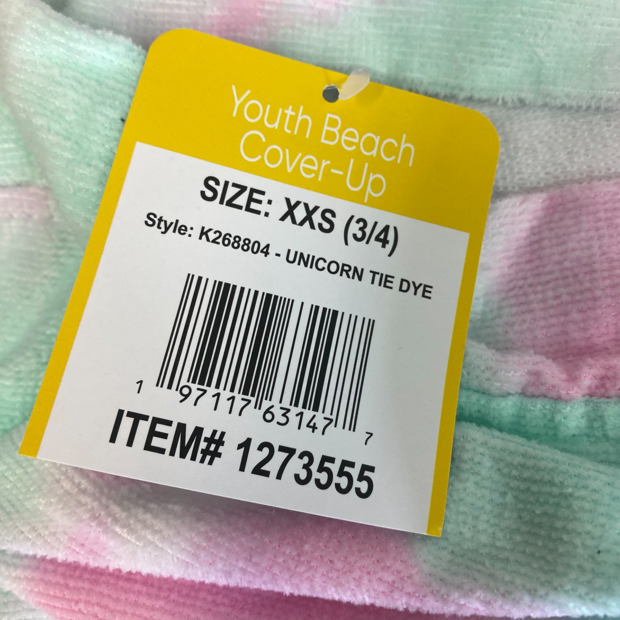 Saint Eve Swim Girls Unicorn Tie Dye Youth Beach Cover Up