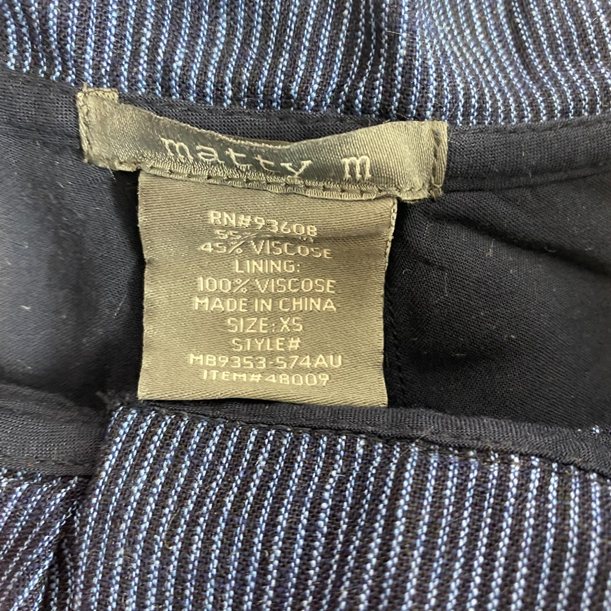 Matty M Women's Paperbag Waist Shorts - Navy Blue