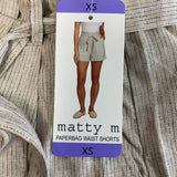 Matty M Women's Paperbag Waist Shorts - Light Brown