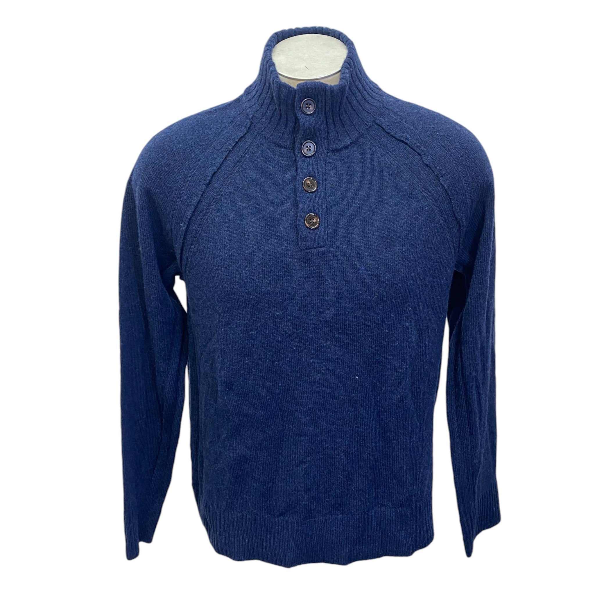 Gloster Men's 4 Button Raglan Wool Sweater SIZE - Small