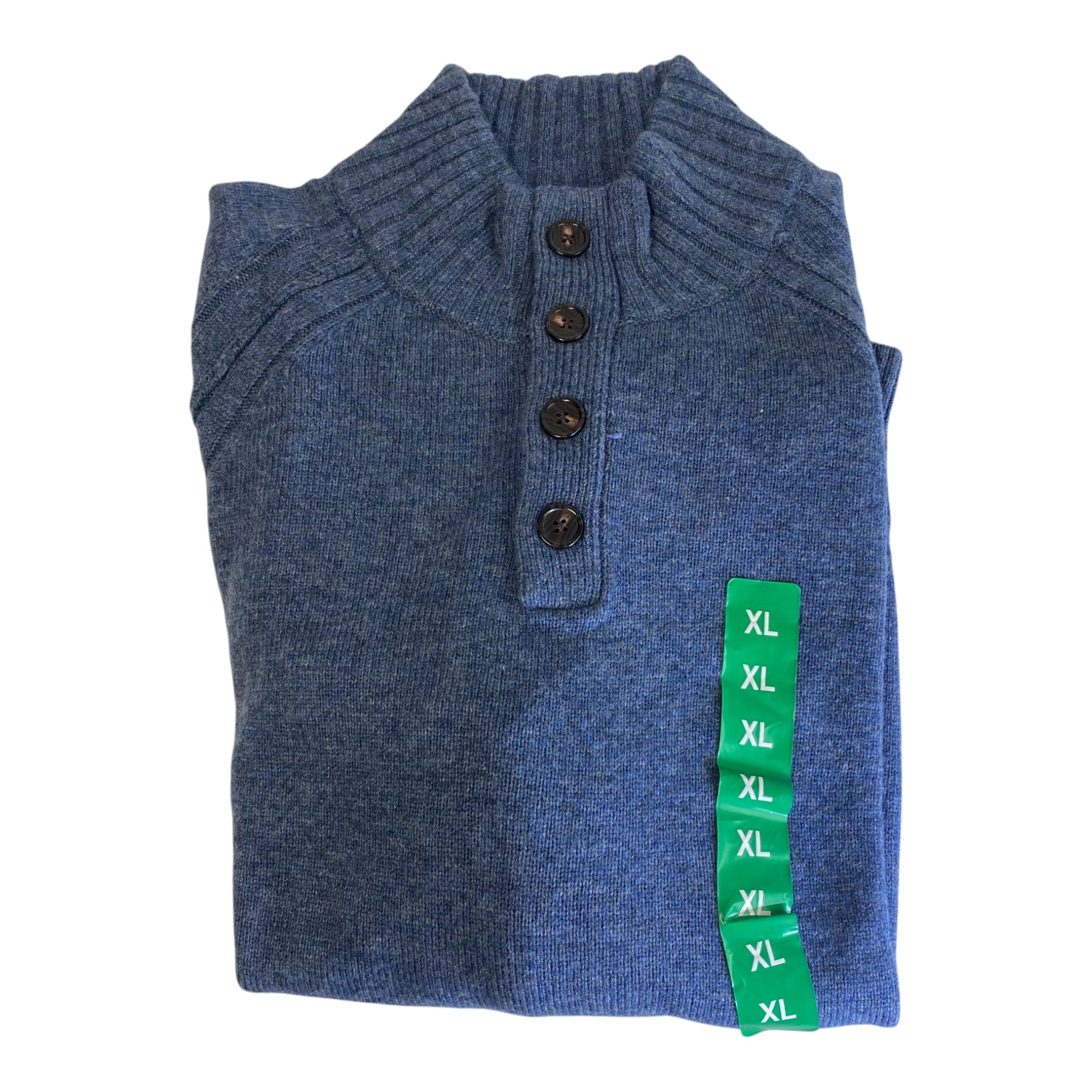 Gloster Men's 4 Button Raglan Wool Sweater SIZE - Extra Large