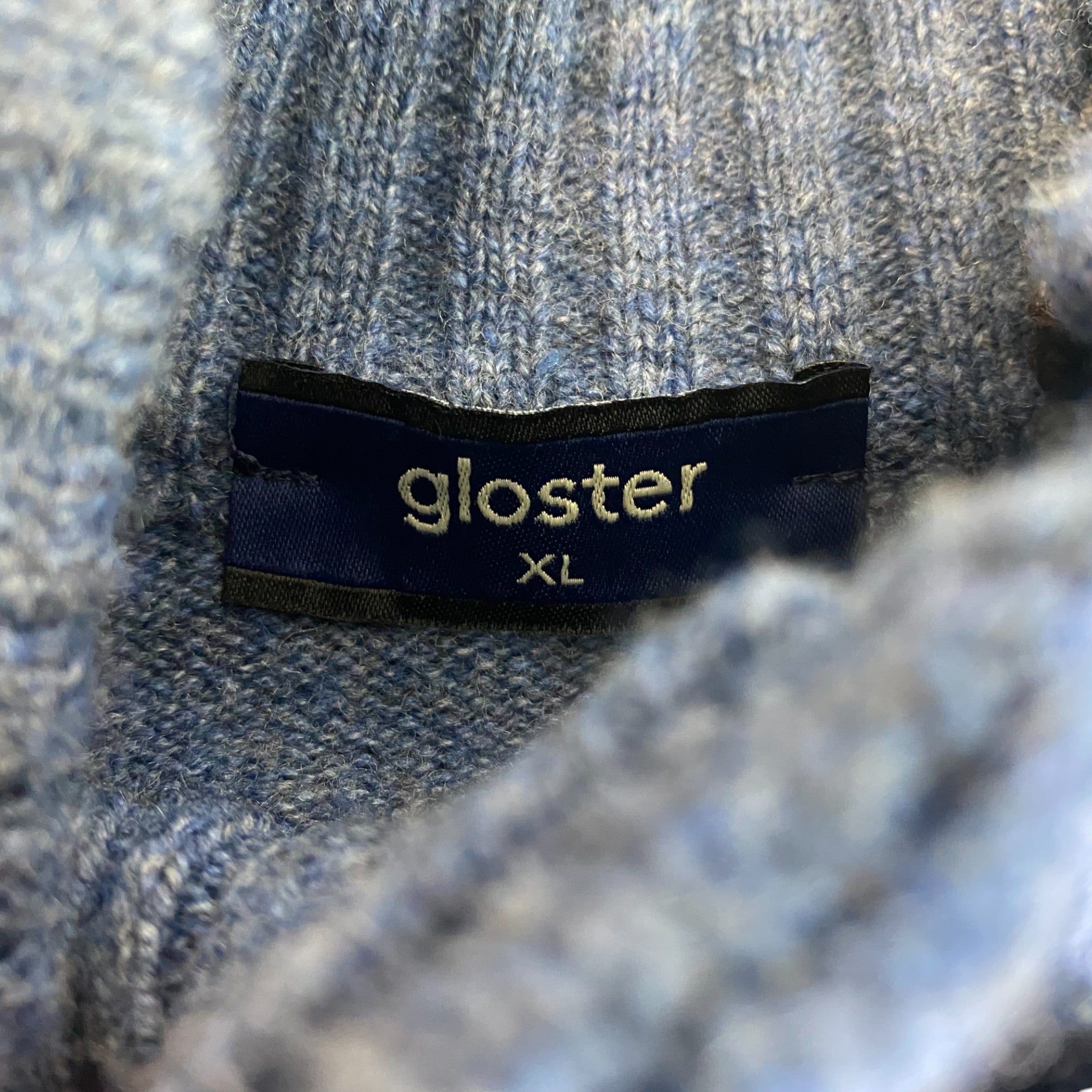 Gloster Men's 4 Button Raglan Wool Sweater SIZE - Extra Large