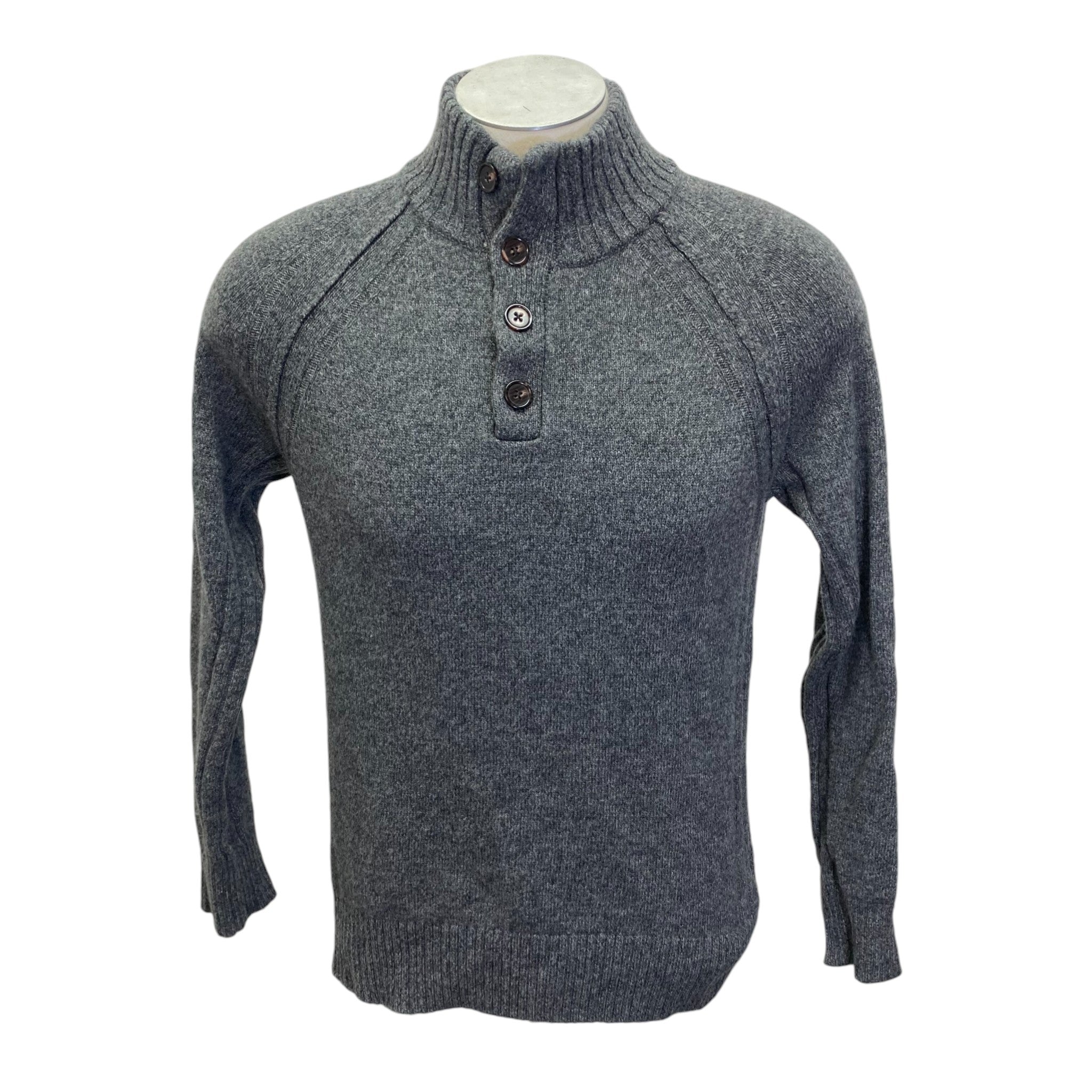 Gloster Men's 4 Button Raglan Wool Sweater SIZE - Small