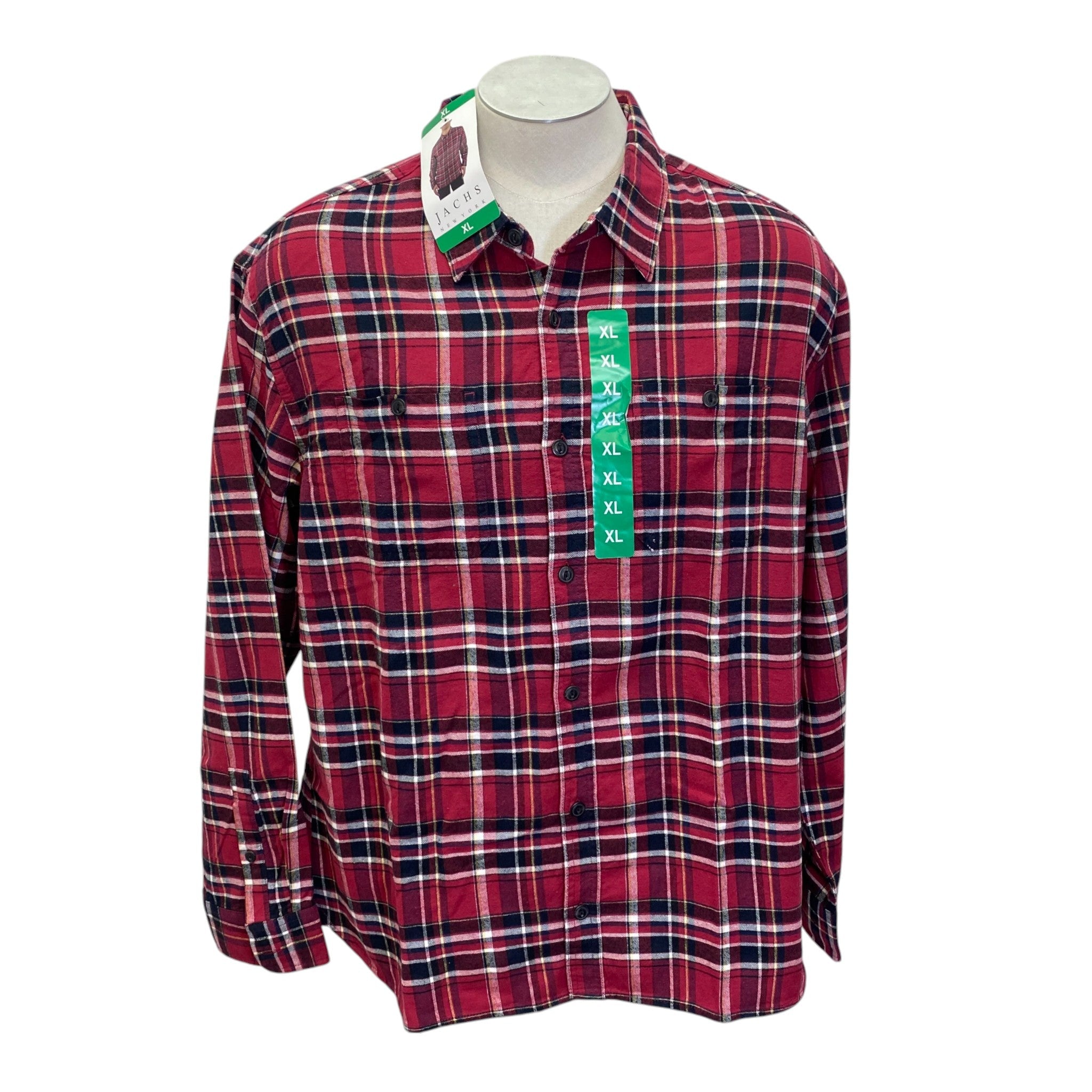 Jachs Men's Regular Fit Flannel Shirt SIZE - Extra Large