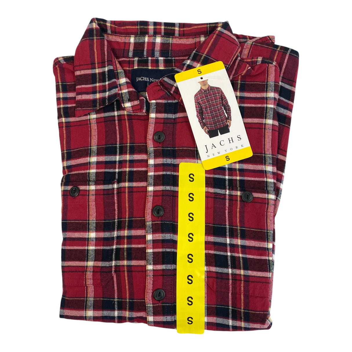 Jachs Men's Regular Fit Flannel Shirt - Red