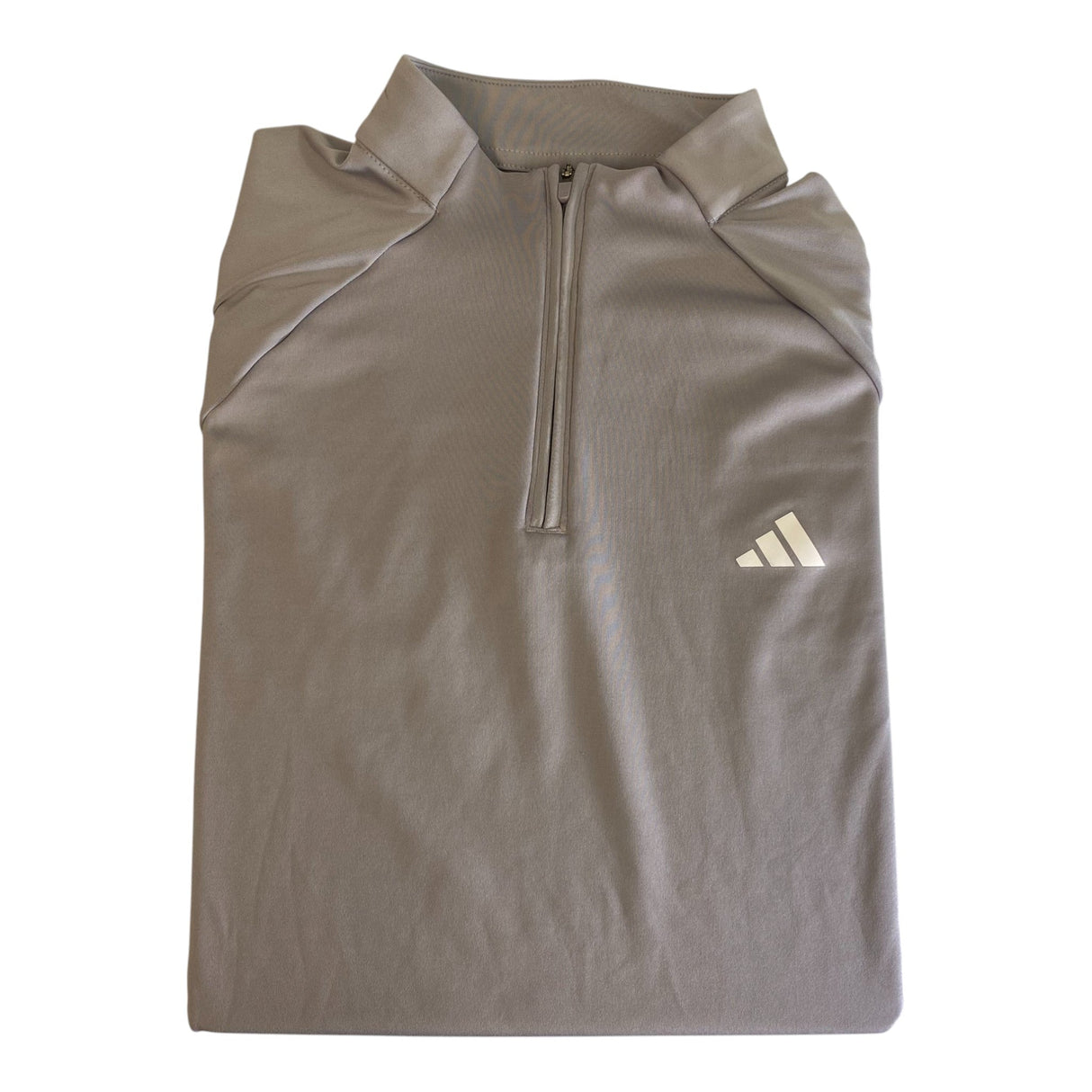 Adidas Women's Train Essentials Minimal Branding 1/4 Zip Cover Up - Glory Grey