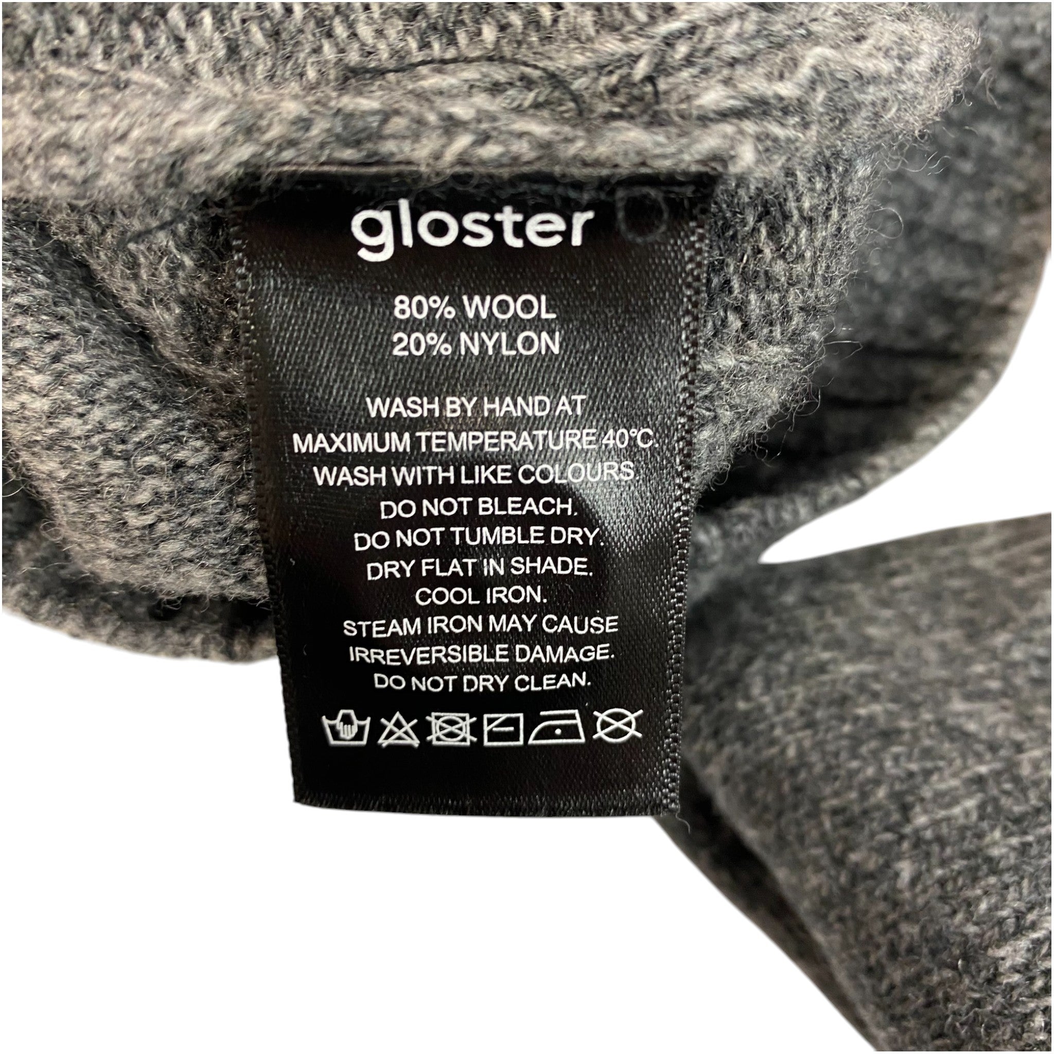 Gloster Men's 4 Button Raglan Wool Sweater SIZE - Large