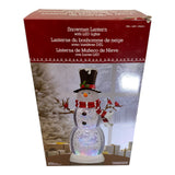 Holiday 20" Snowman Lantern with LED Lights