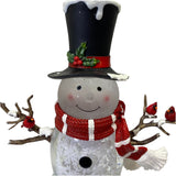 Holiday 20" Snowman Lantern with LED Lights