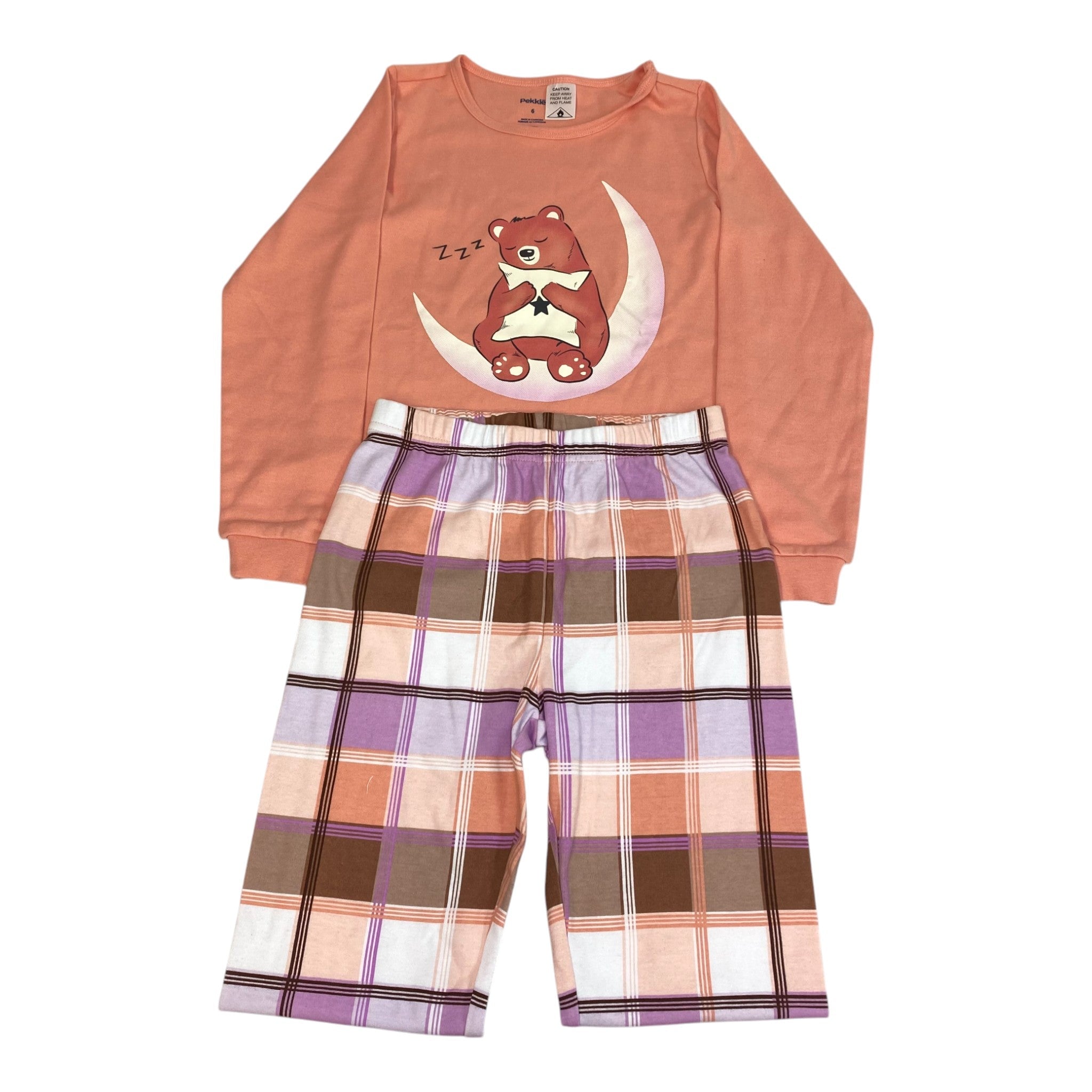 Pekkle Girls 2 Piece Pyjama Set SIZE - 6