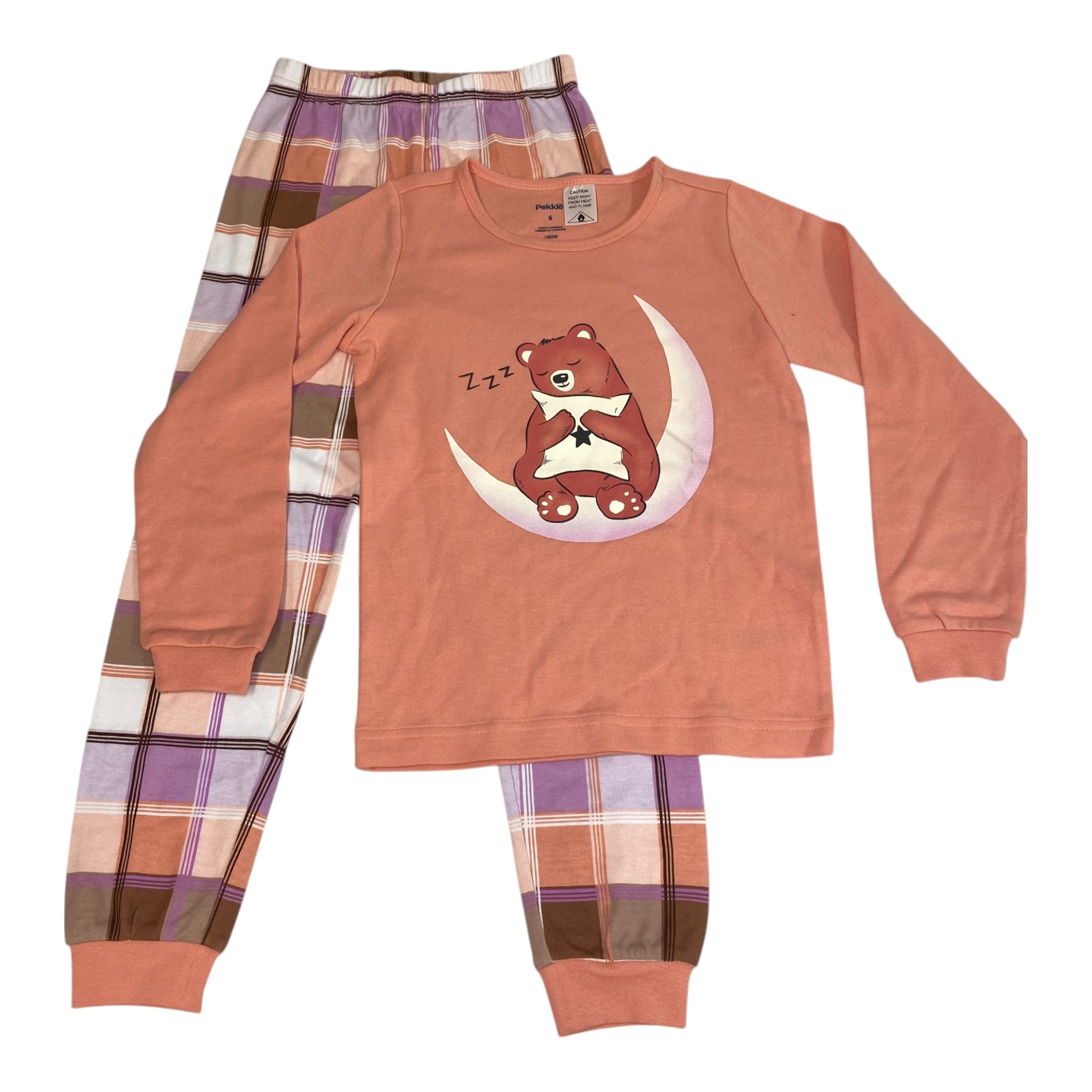 Pekkle Girls 2 Piece Pyjama Set SIZE - 6