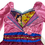 Disney Princess Mulan Dress With Tiara - Size 5-6