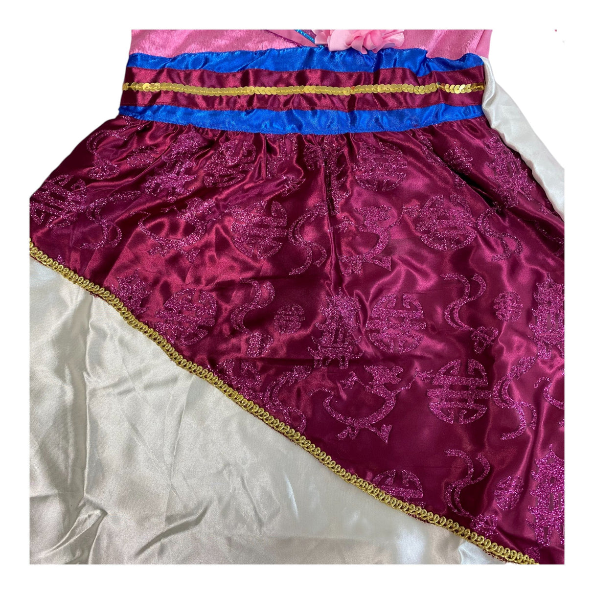 Disney Princess Mulan Dress With Tiara - Size 5-6