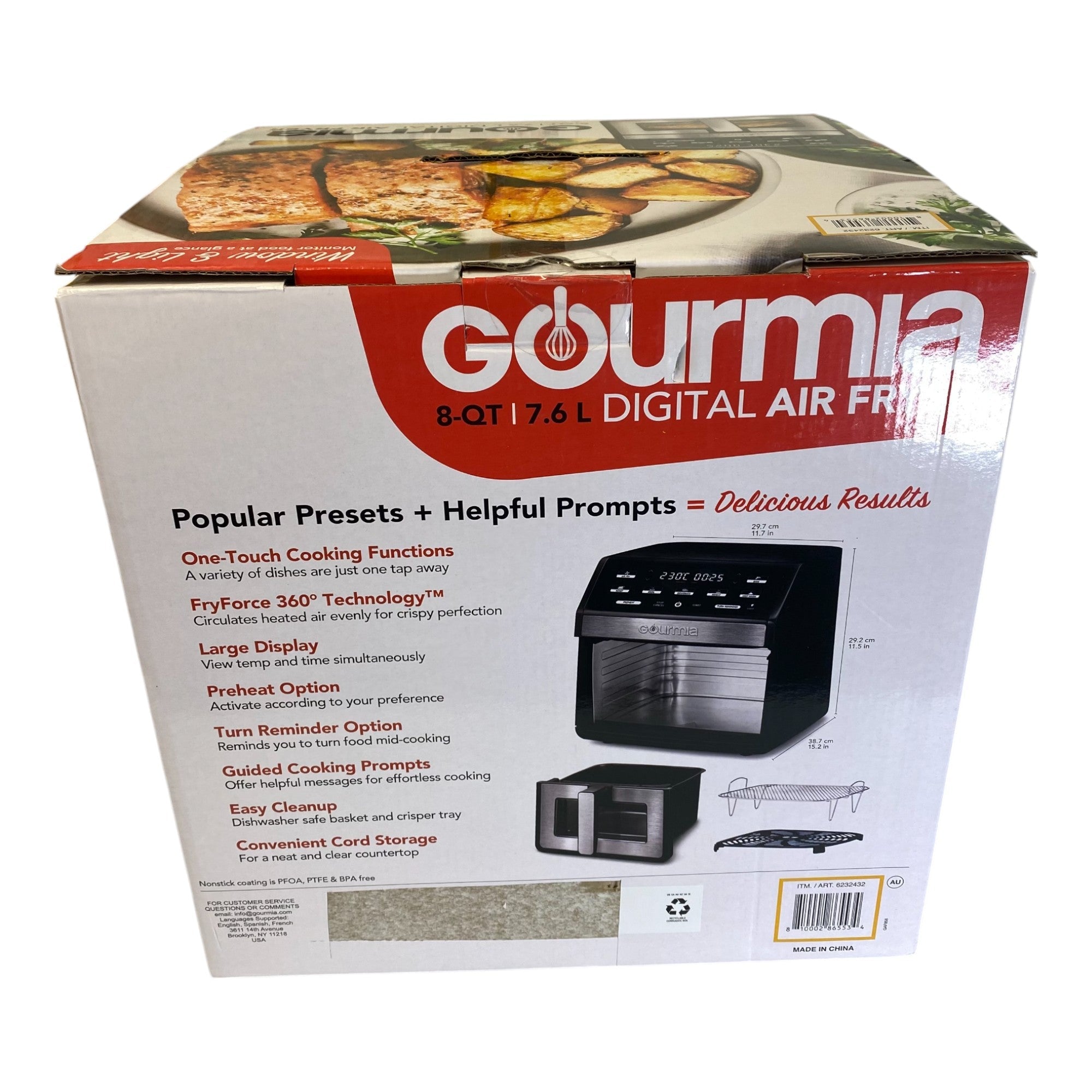 Gourmia 7.6L Digital Air Fryer