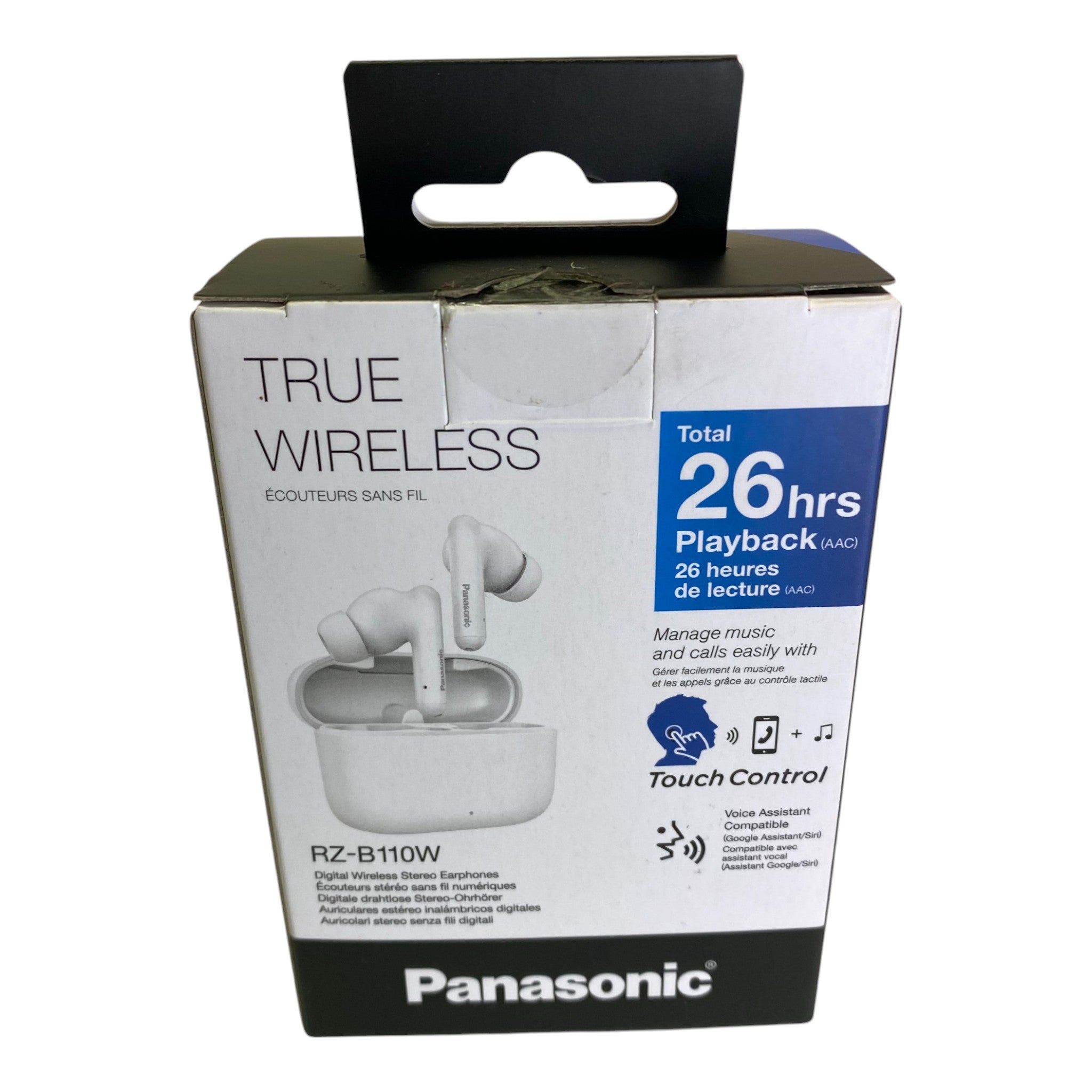 Panasonic RZ-B110W Water Resistant True Wireless Earbuds