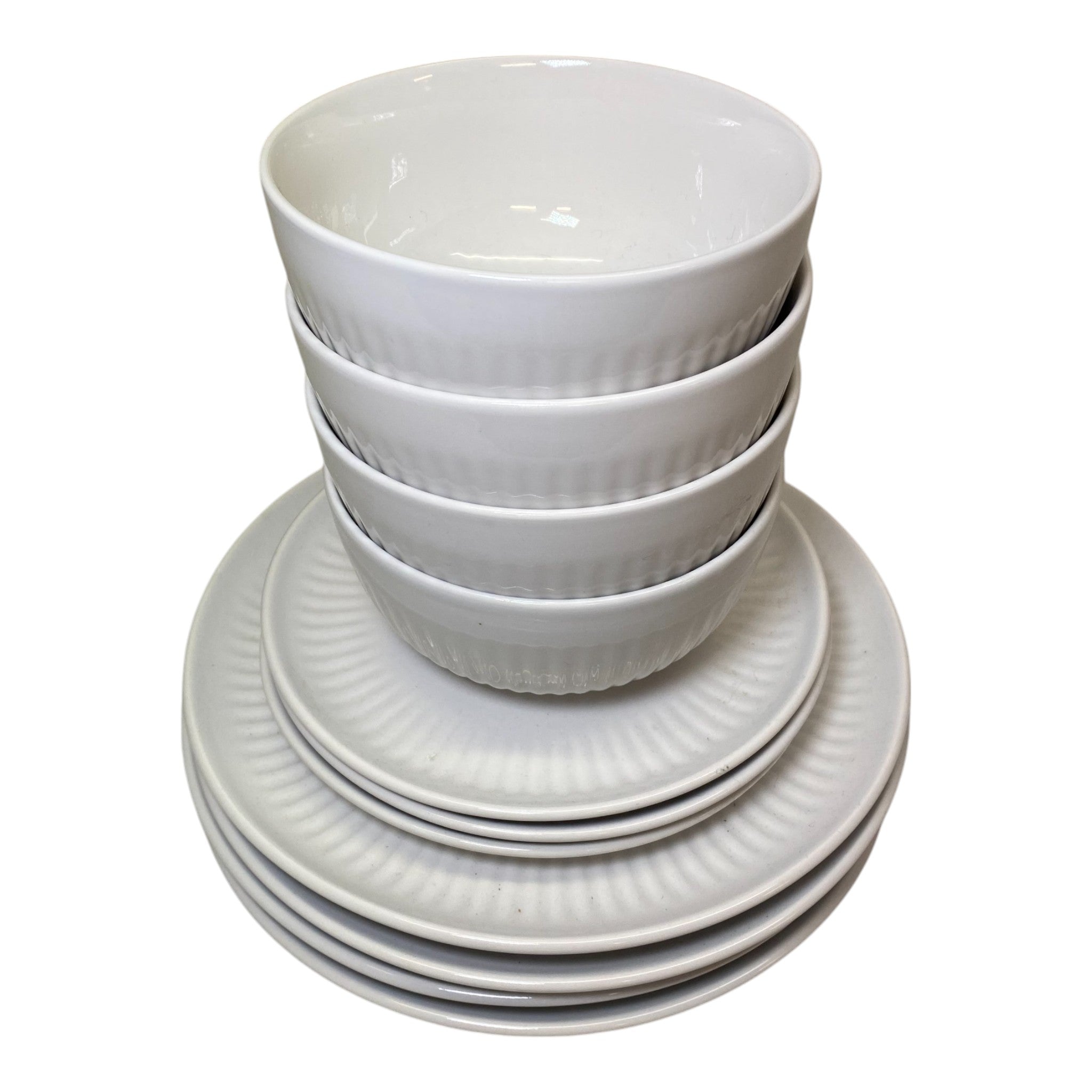 Over And Back 11-Piece Porcelain Dinnerware Set