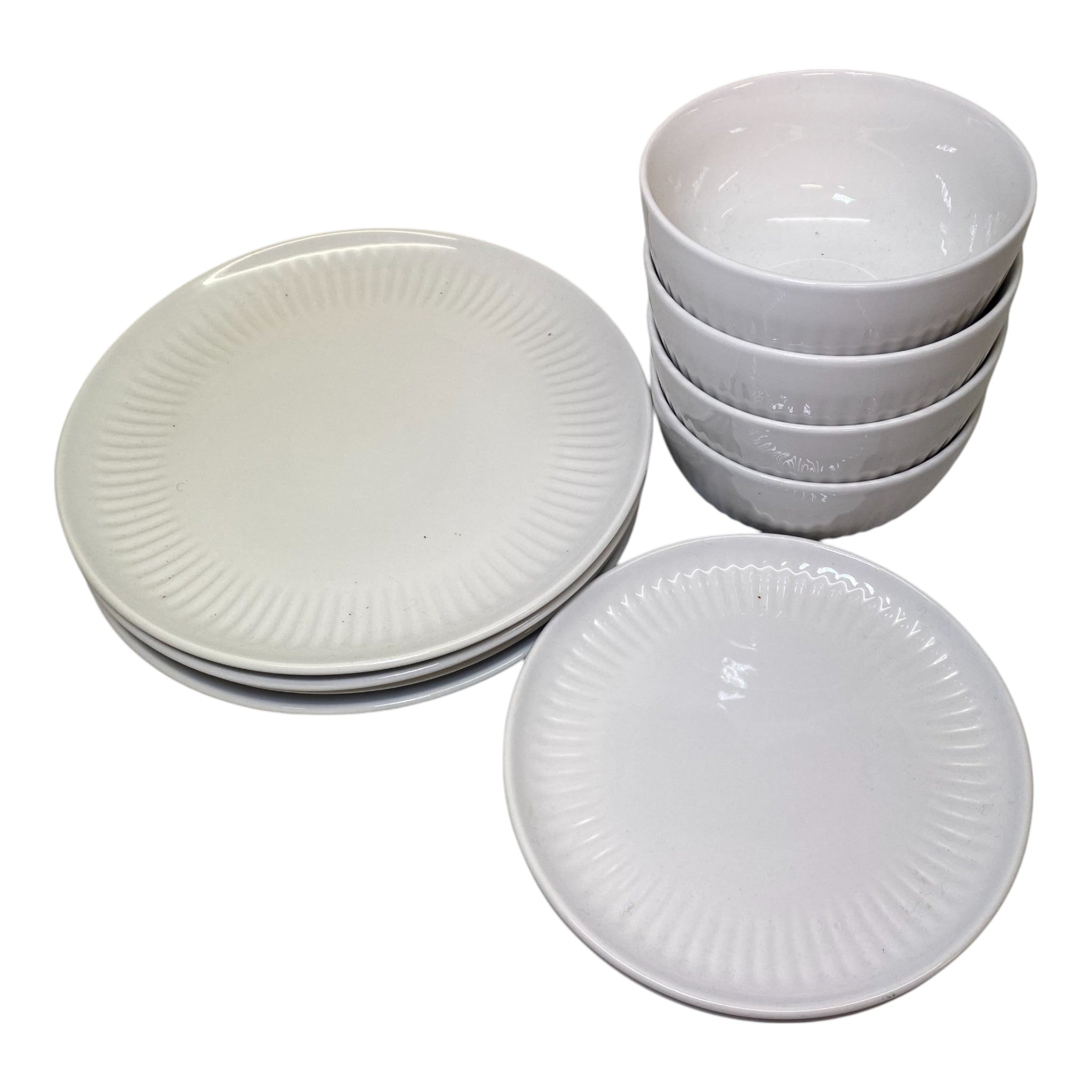 Over And Back 11-Piece Porcelain Dinnerware Set