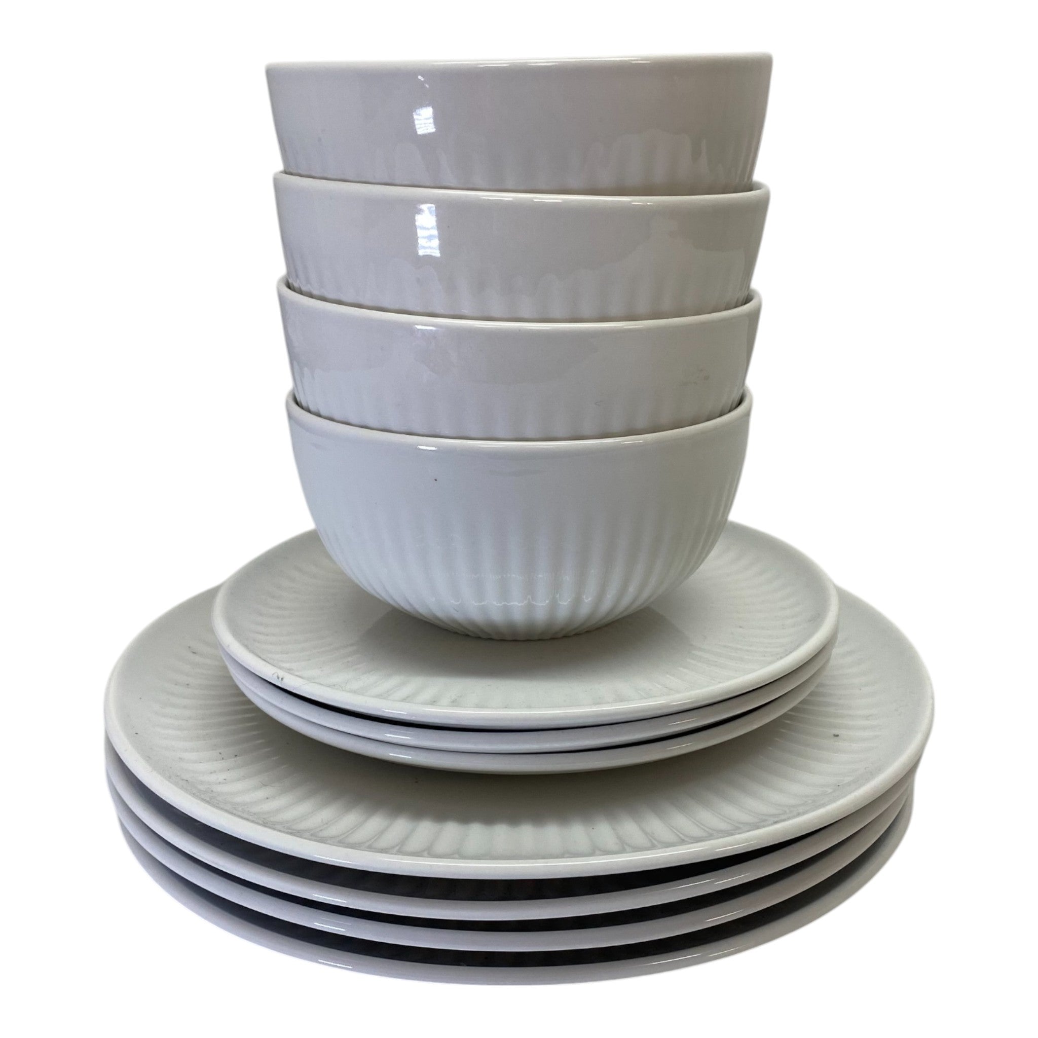 Over And Back 11-Piece Porcelain Dinnerware Set