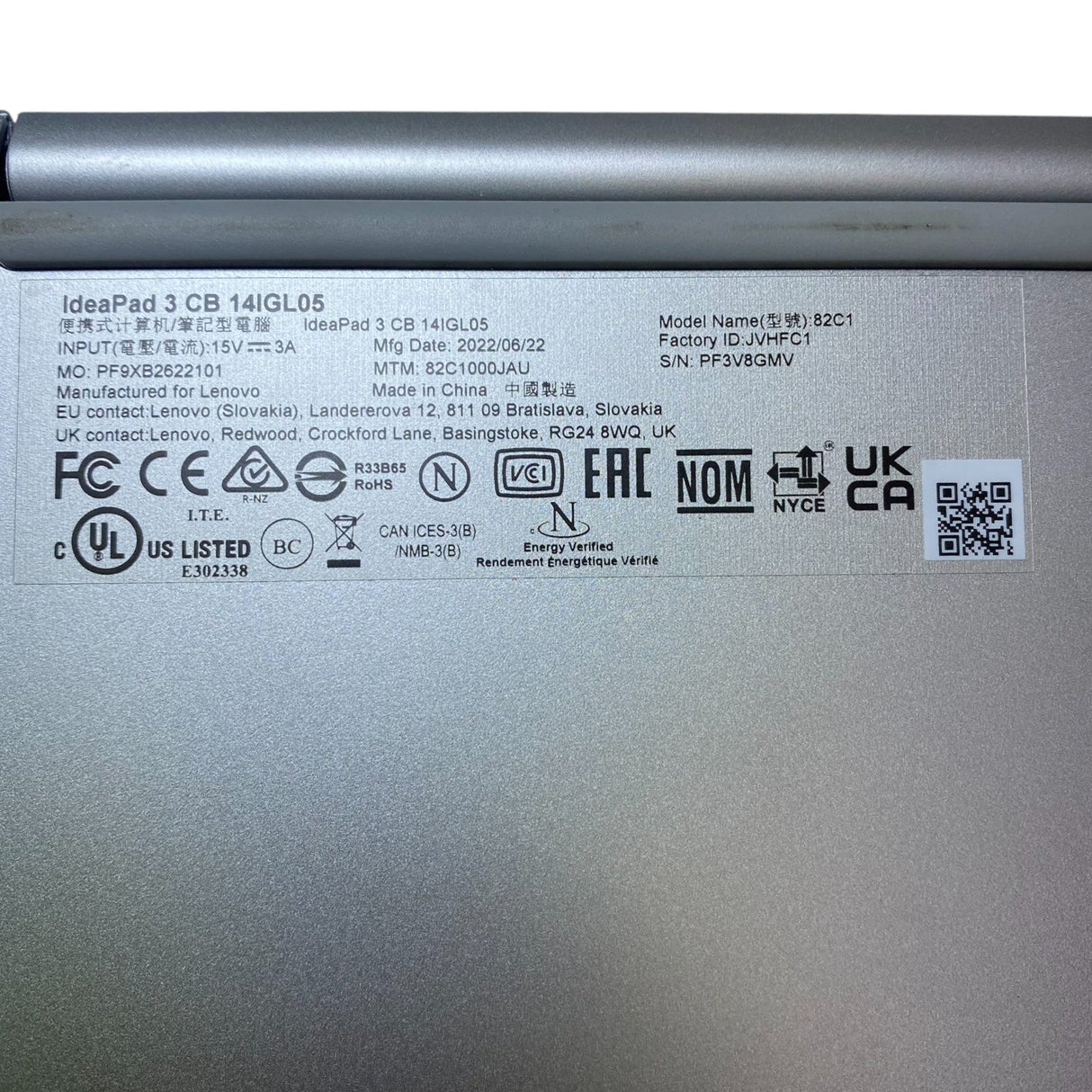 Lenovo IdeaPad 3 Chromebook