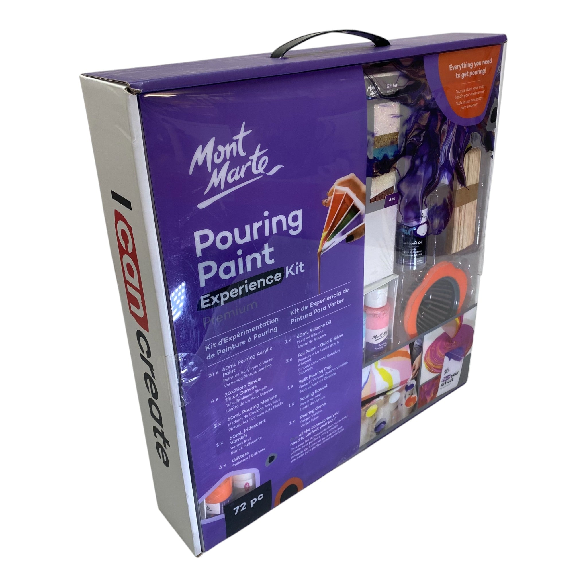 Mont Marte Pouring Paint Set 72 Piece