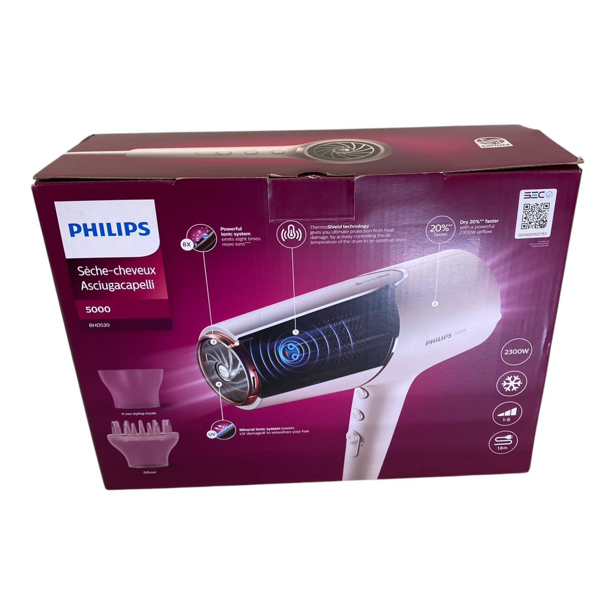 Philips Hair Dryer 5000 ThermoShield Sensor