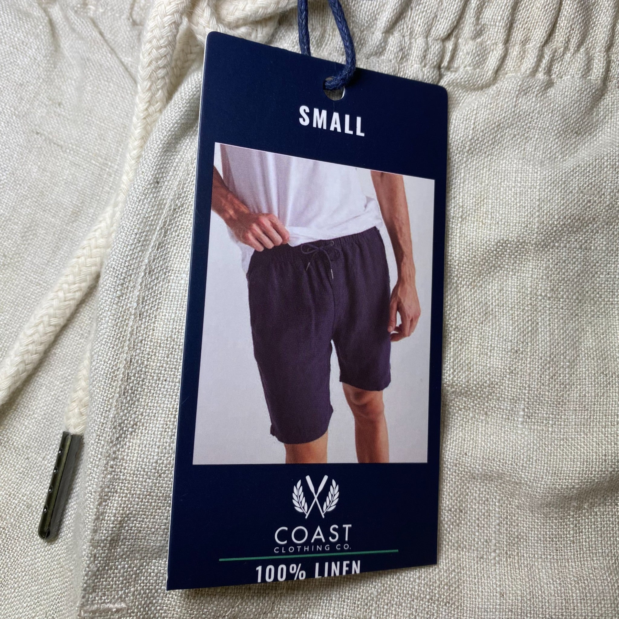 Coast Men's Genuine Linen Shorts SIZE - Small