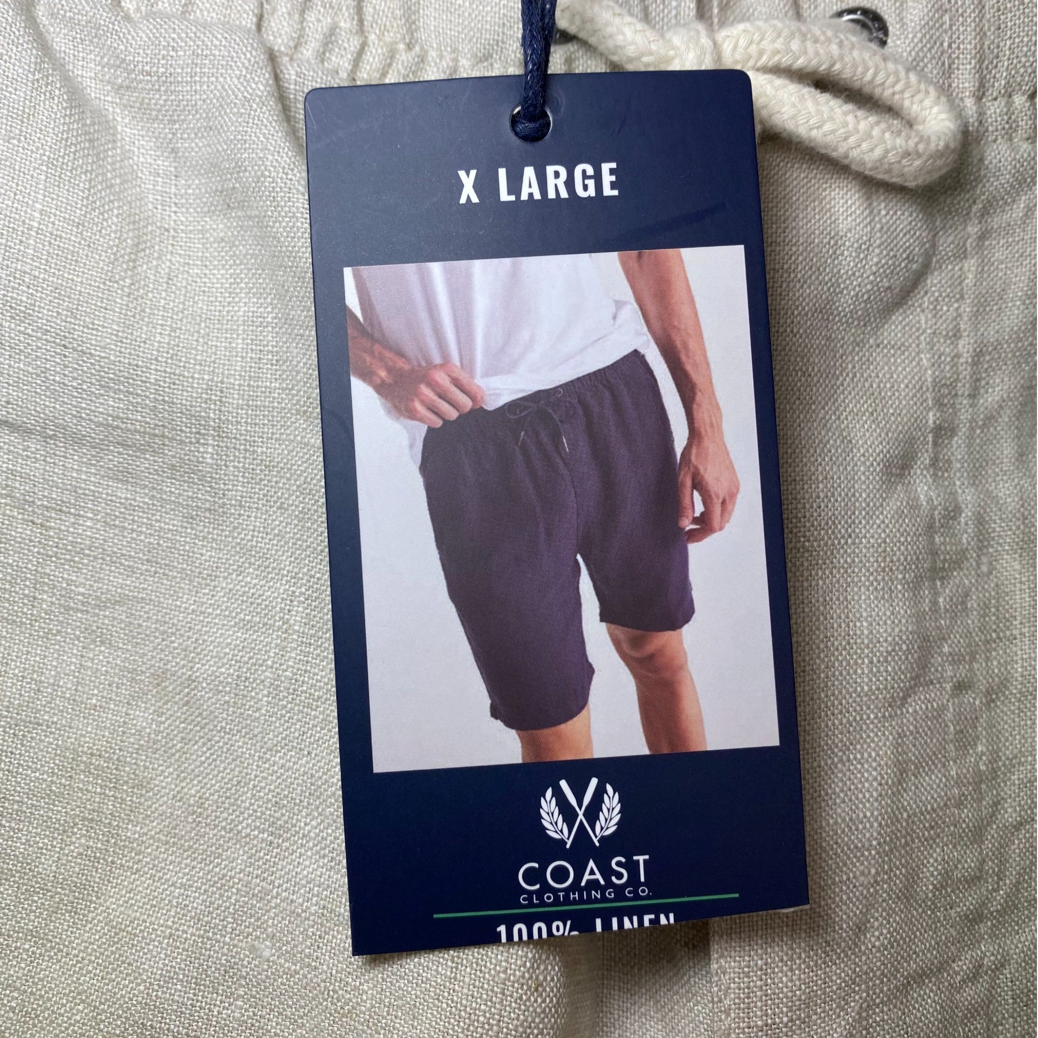 Coast Men's Genuine Linen Shorts SIZE - Extra Large