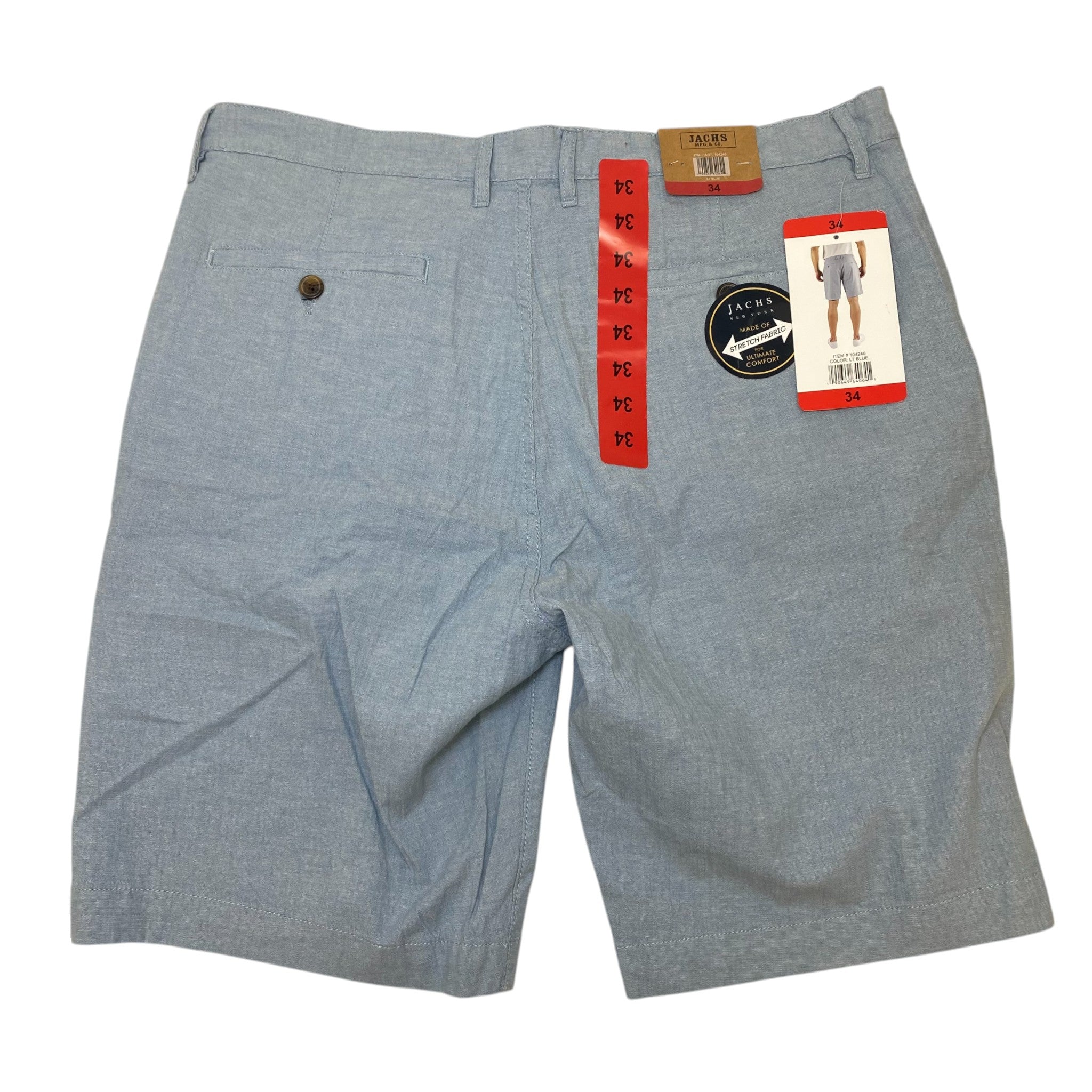 Jachs Men's Regular Fit Shorts SIZE - 34
