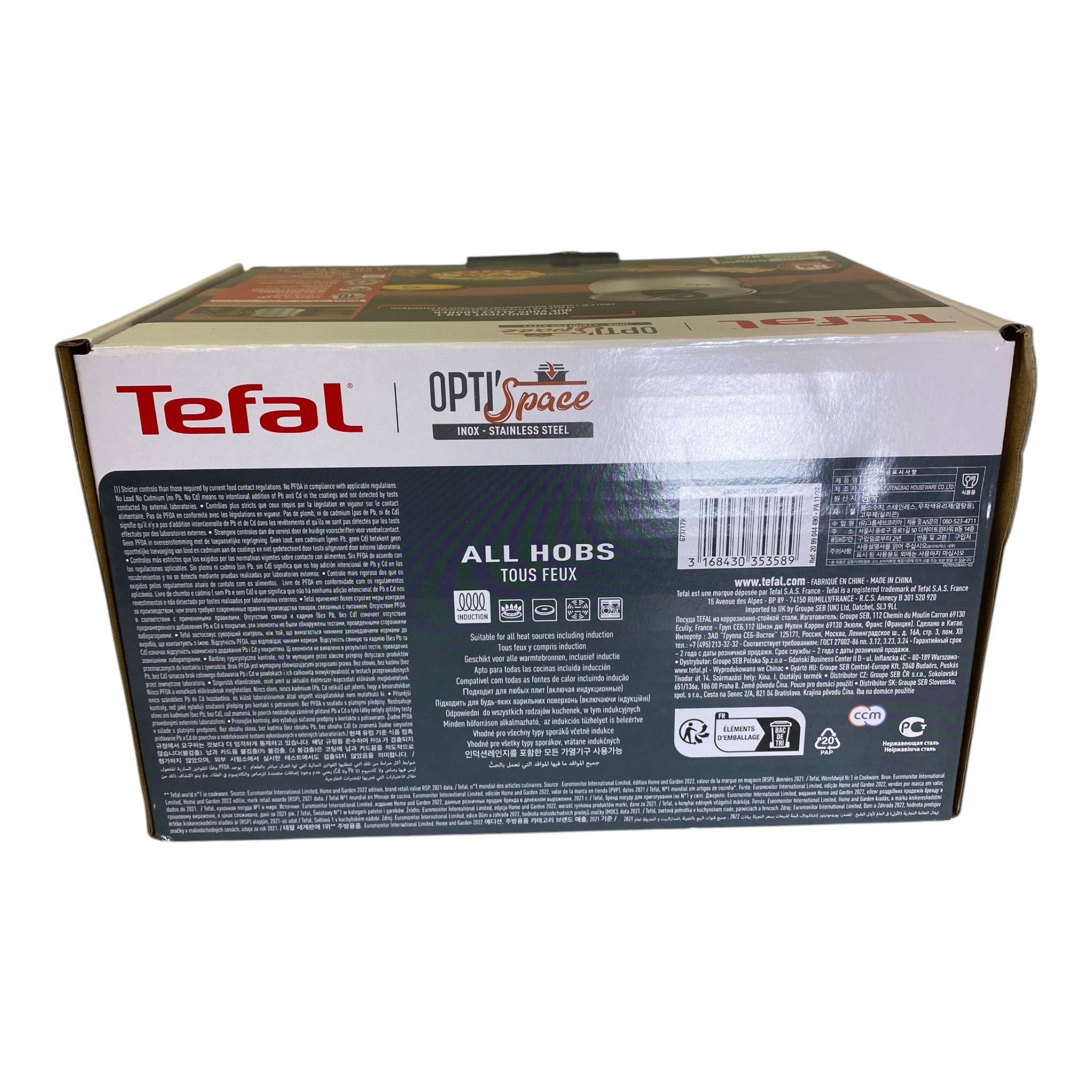 Tefal Stainless Steel Opti’Space Multipot 16cm 2.5L