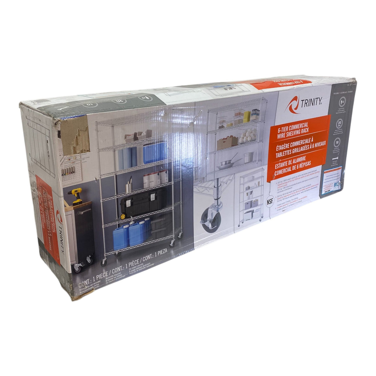 Trinity 6 Tier Steel Wire Shelf