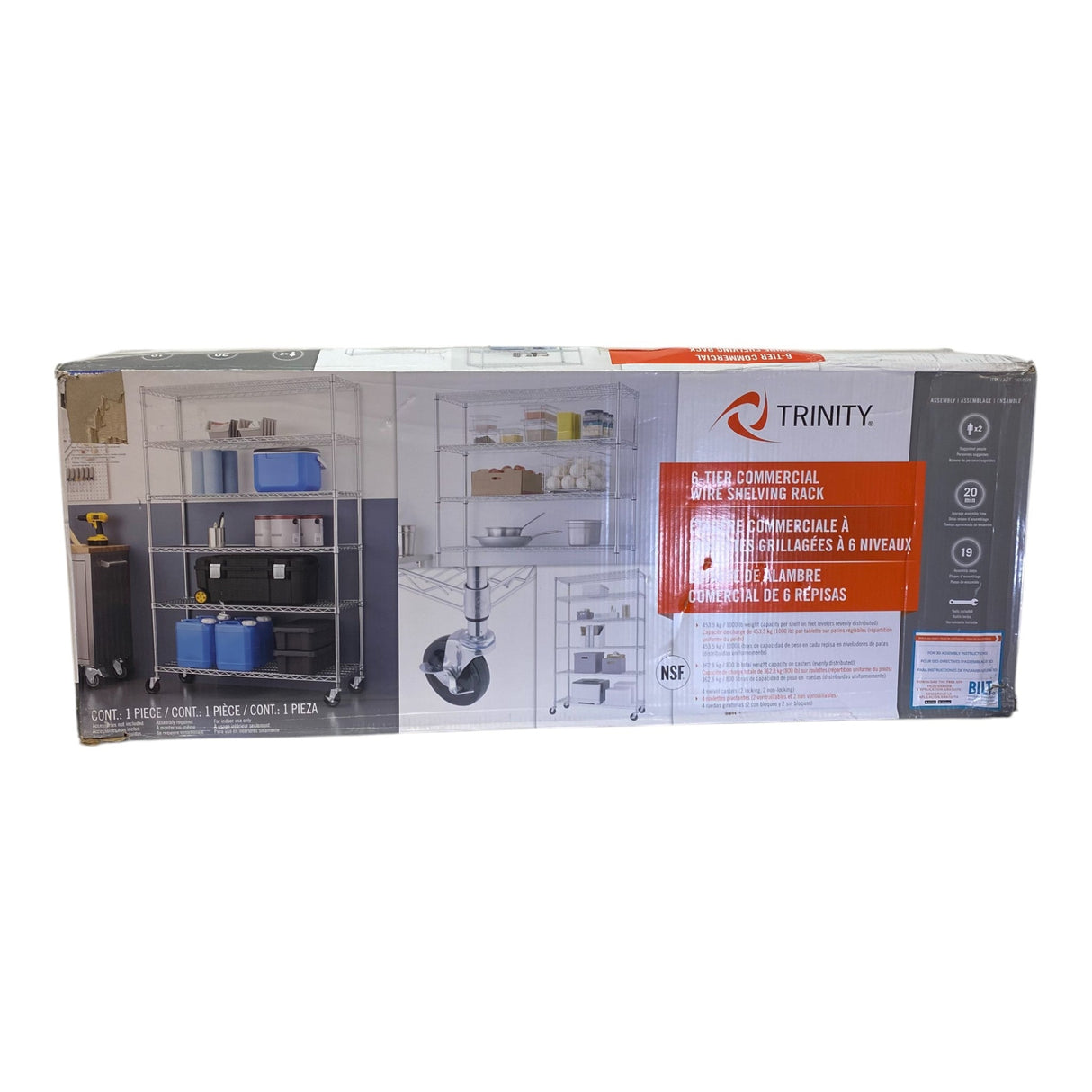 Trinity 6 Tier Steel Wire Shelf