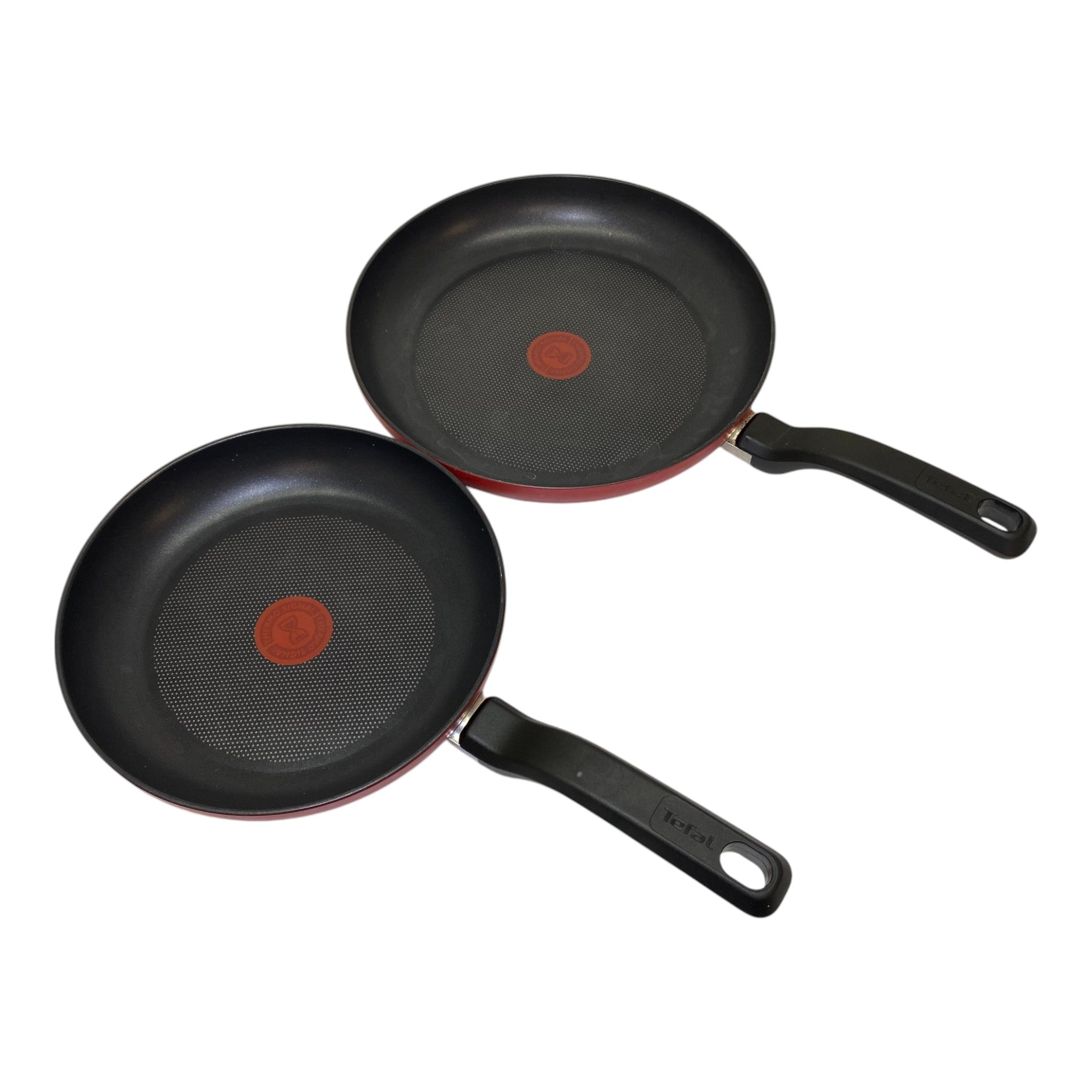 Tefal Red Delight Aluminium Frypan Set 24cm And 28cm