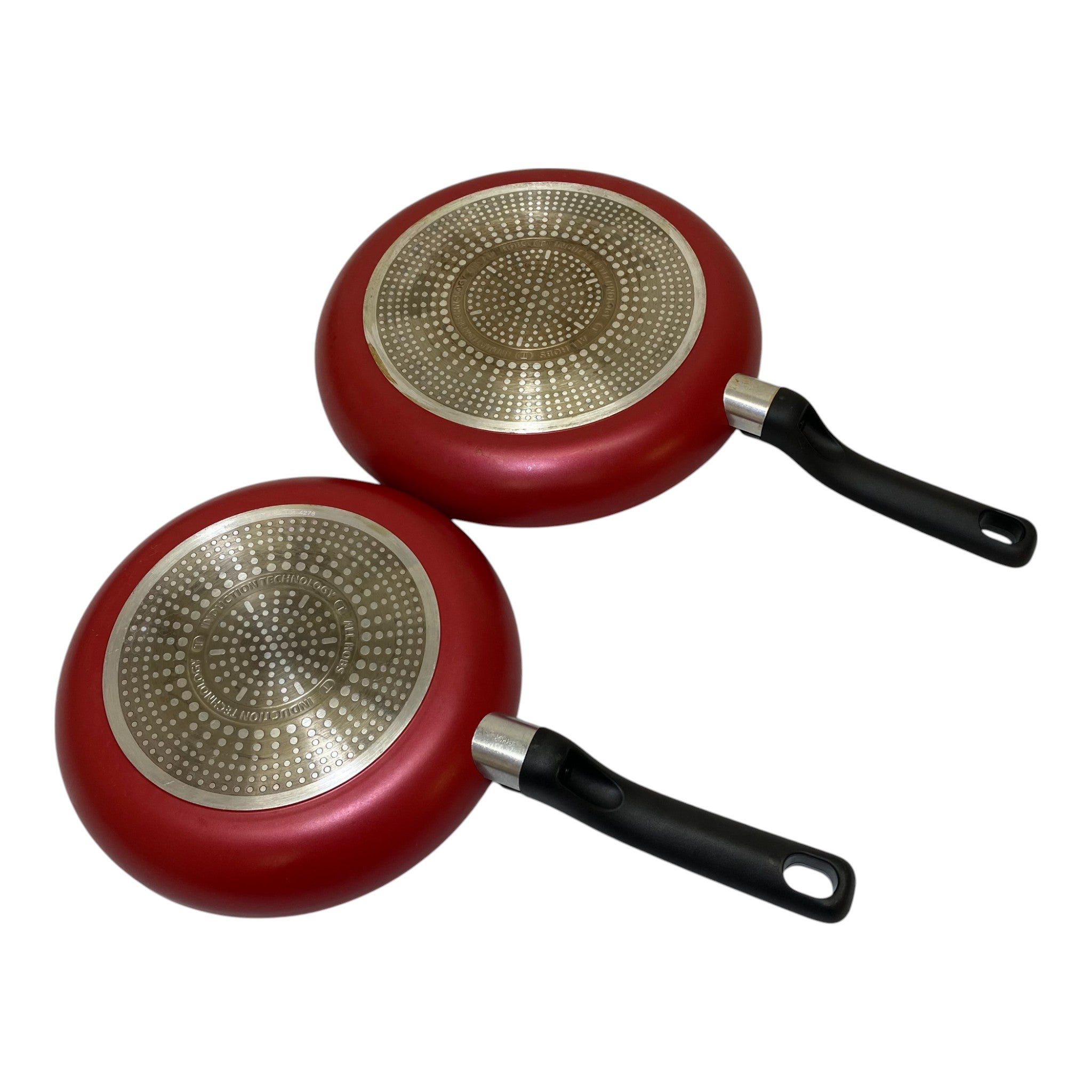 Tefal Red Delight Aluminium Frypan Set 24cm And 28cm
