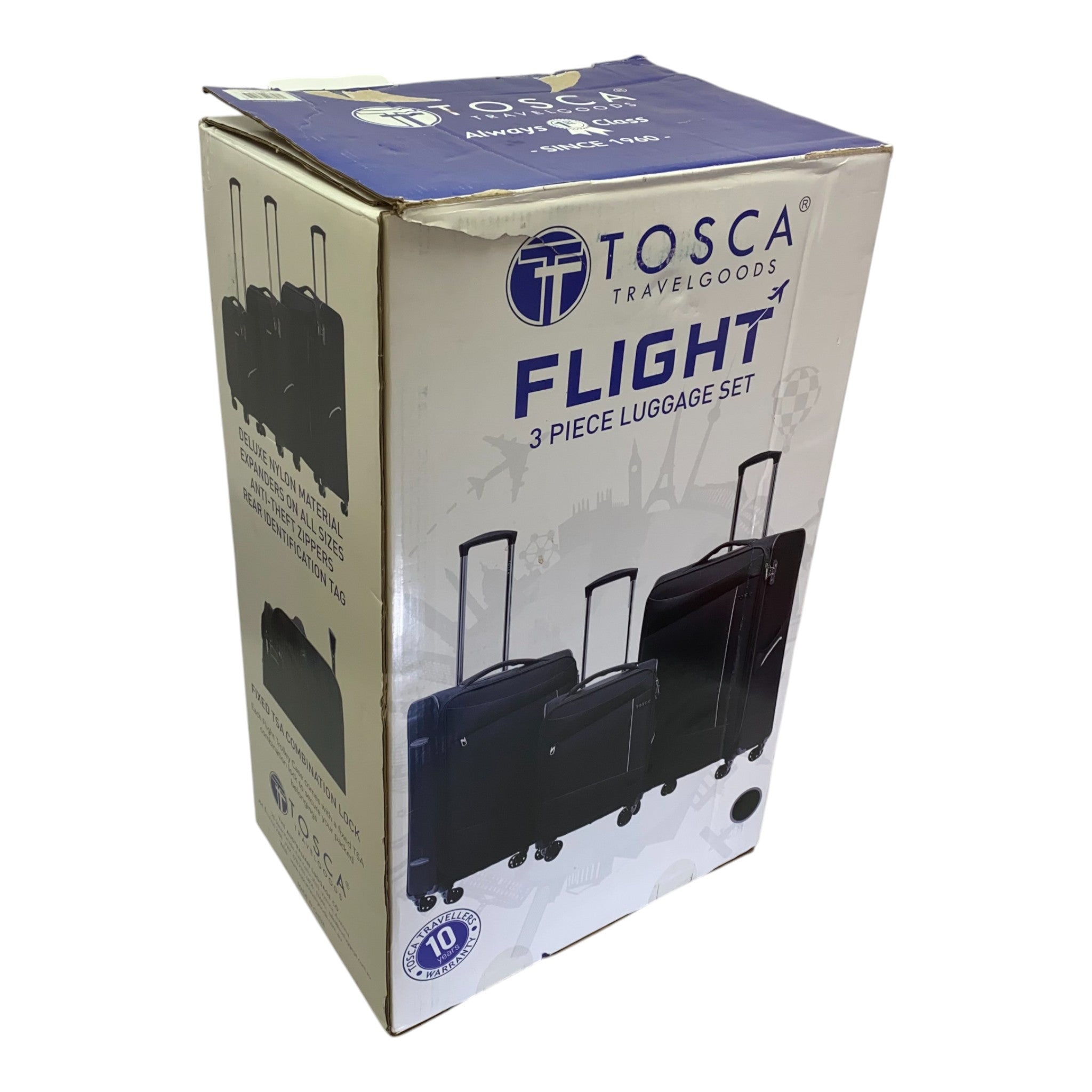 Tosca Flight 3 Piece Softside Suitcase Set