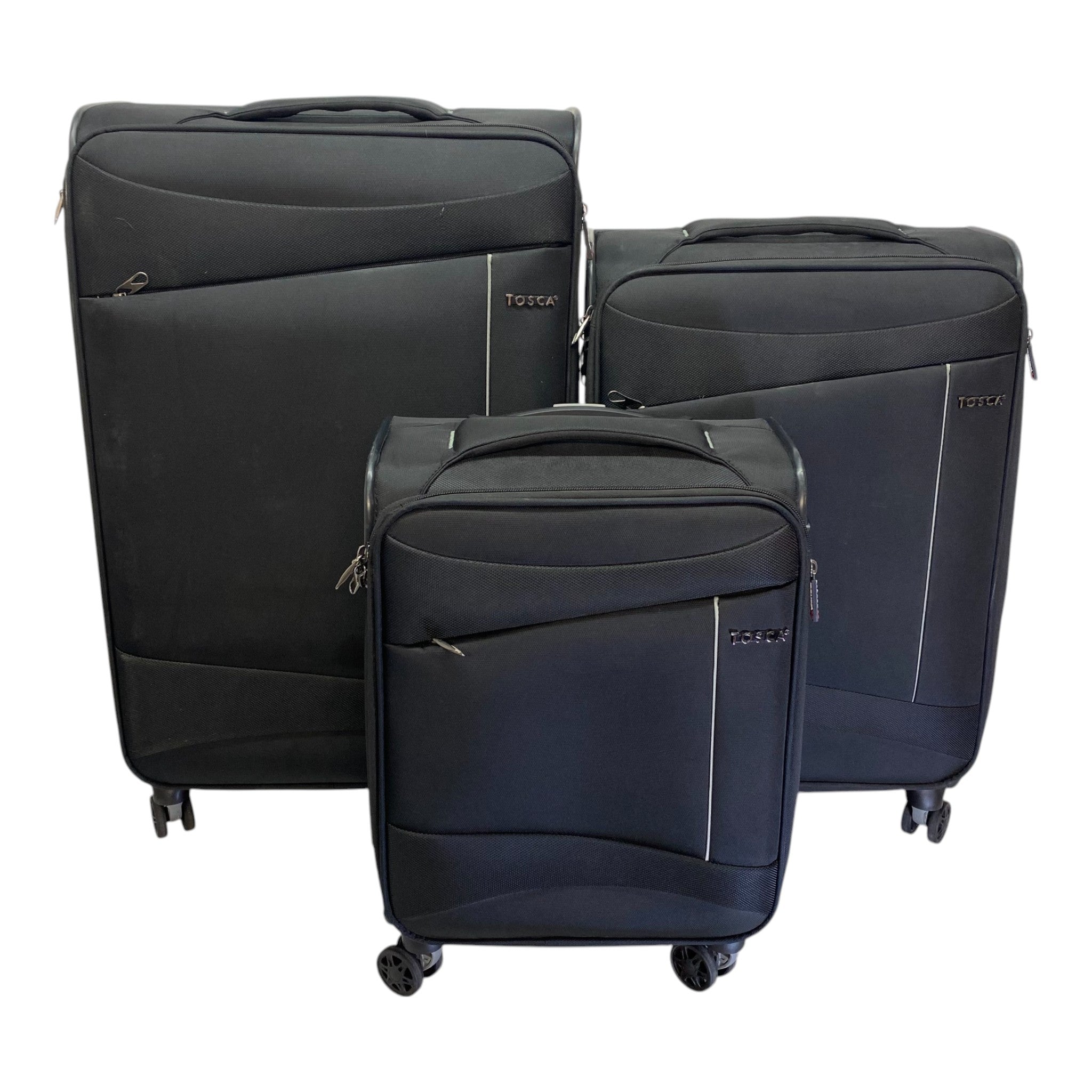 Tosca Flight 3 Piece Softside Suitcase Set