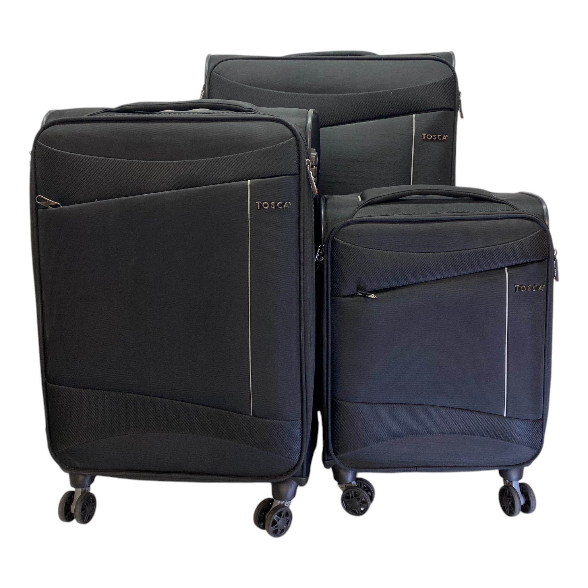 Tosca Flight 3 Piece Softside Suitcase Set