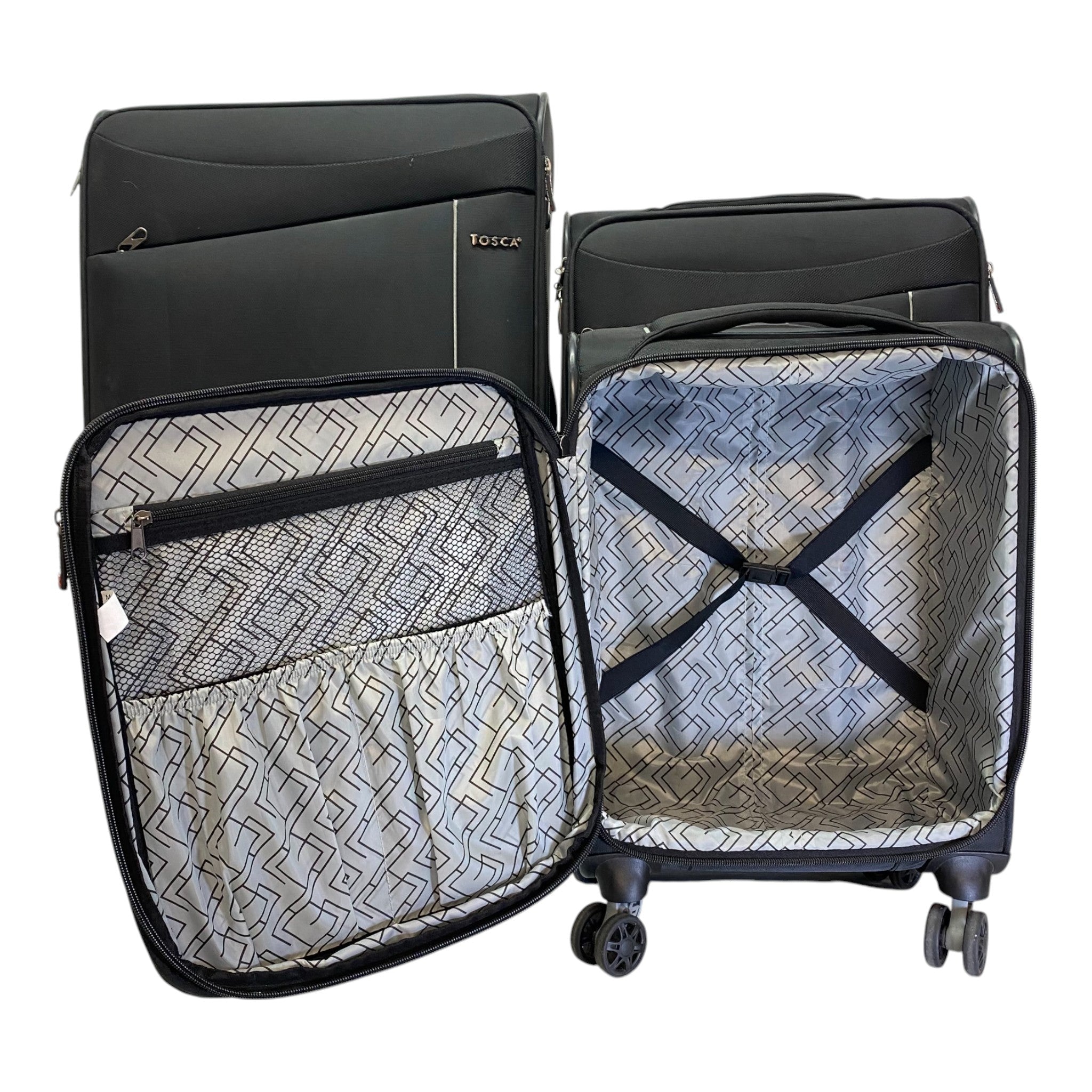 Tosca Flight 3 Piece Softside Suitcase Set