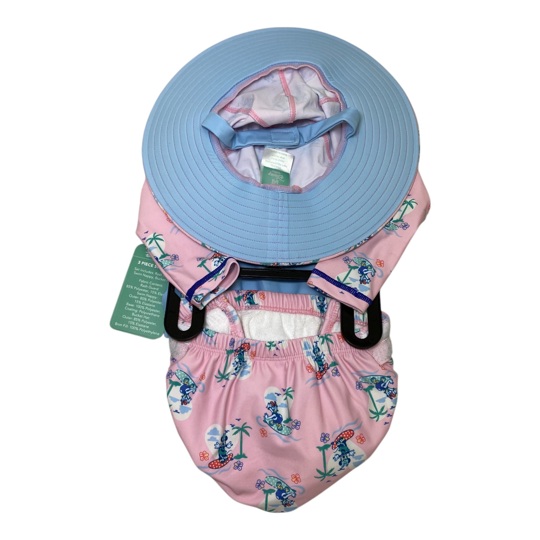 Disney Baby Minnie And Daisy 3 Piece Swim Set - Size 3-6M