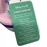 Disney Baby Minnie And Daisy 3 Piece Swim Set - Size 3-6M
