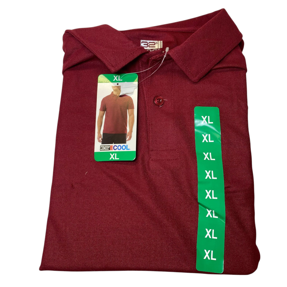 32 Degrees Men's Standard Fit Polo Shirt SIZE - Extra Large